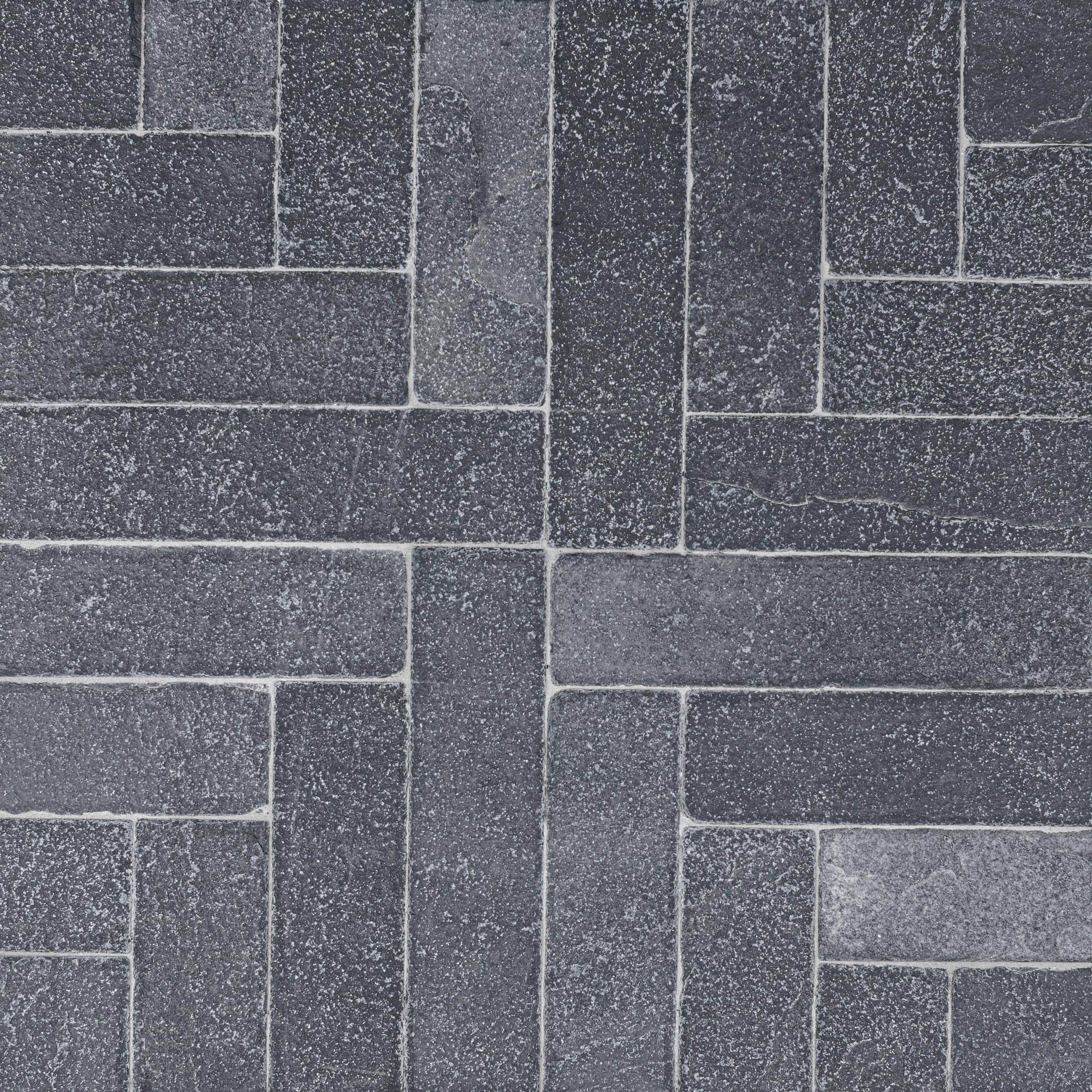 LIME BLACK: Field Tile (2"×8"×3/8" | tumbled)