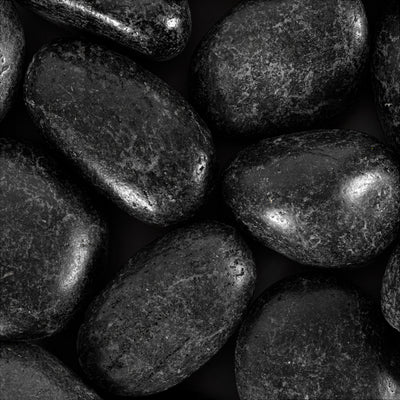 Bagheera Black Riverstone tile and surface collection