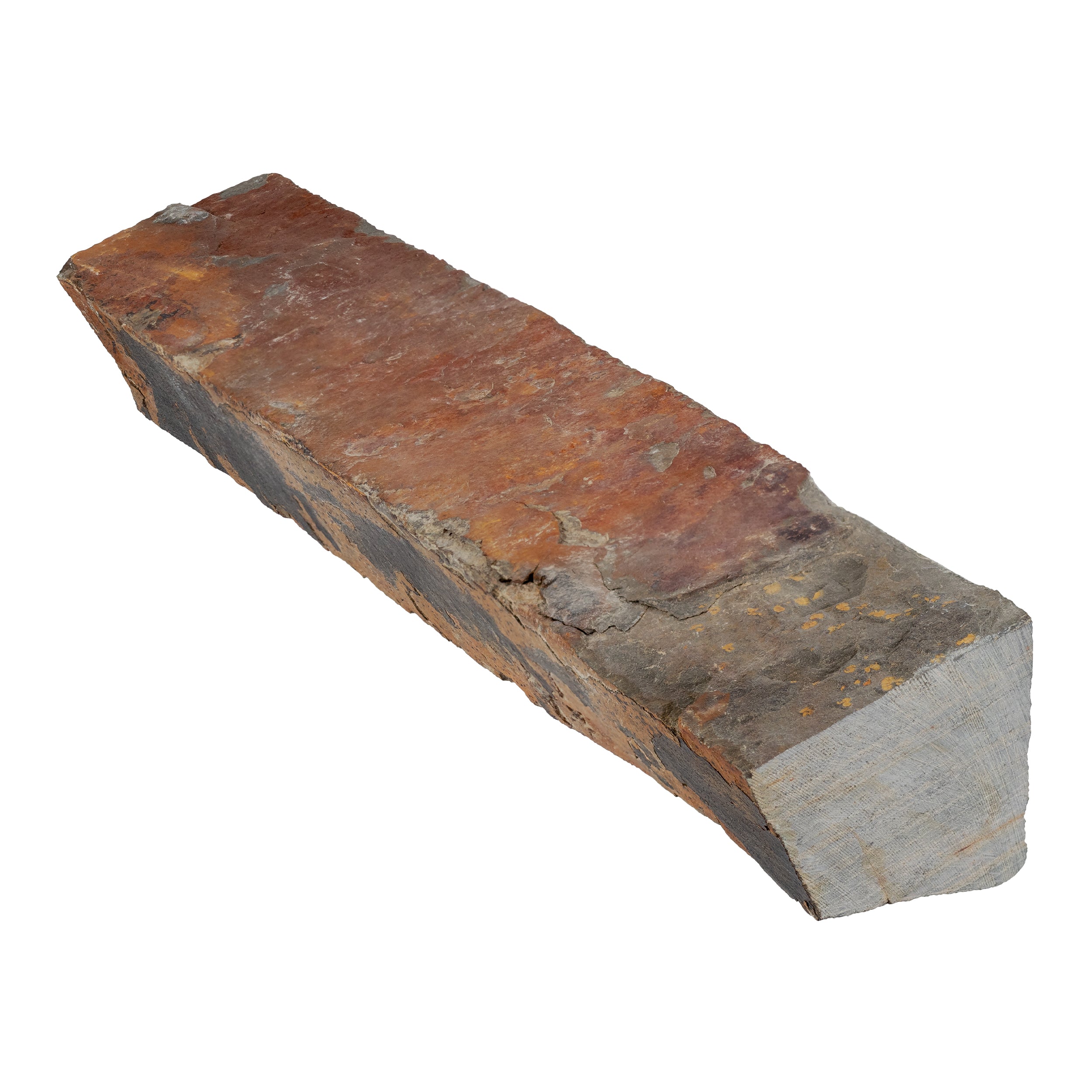 Sunset Multicolor slate trim, product image, 2 1/2"×12"×1 3/4"–2" size. Premium slate for floors and walls.