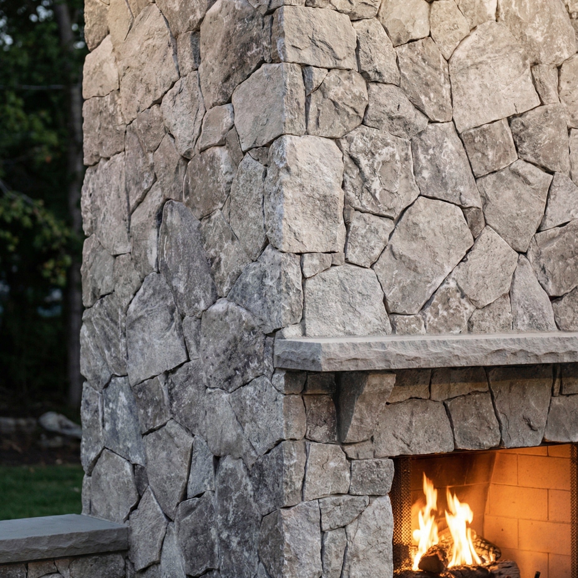 SILVER PREMIUM: Corner Accessories (natural cleft)