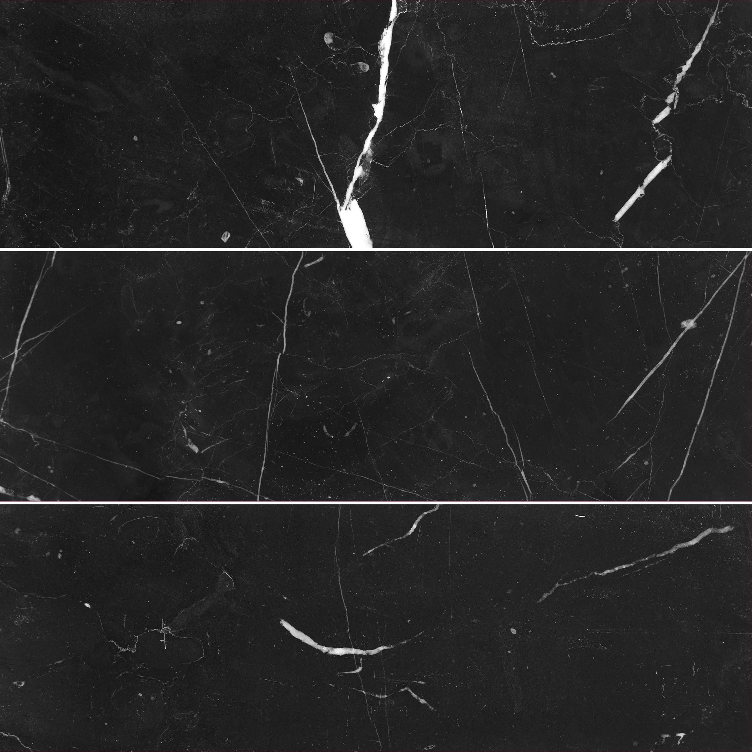 NEGRO MARQUINA: Field Tile (4"×12"×3/8" | honed)