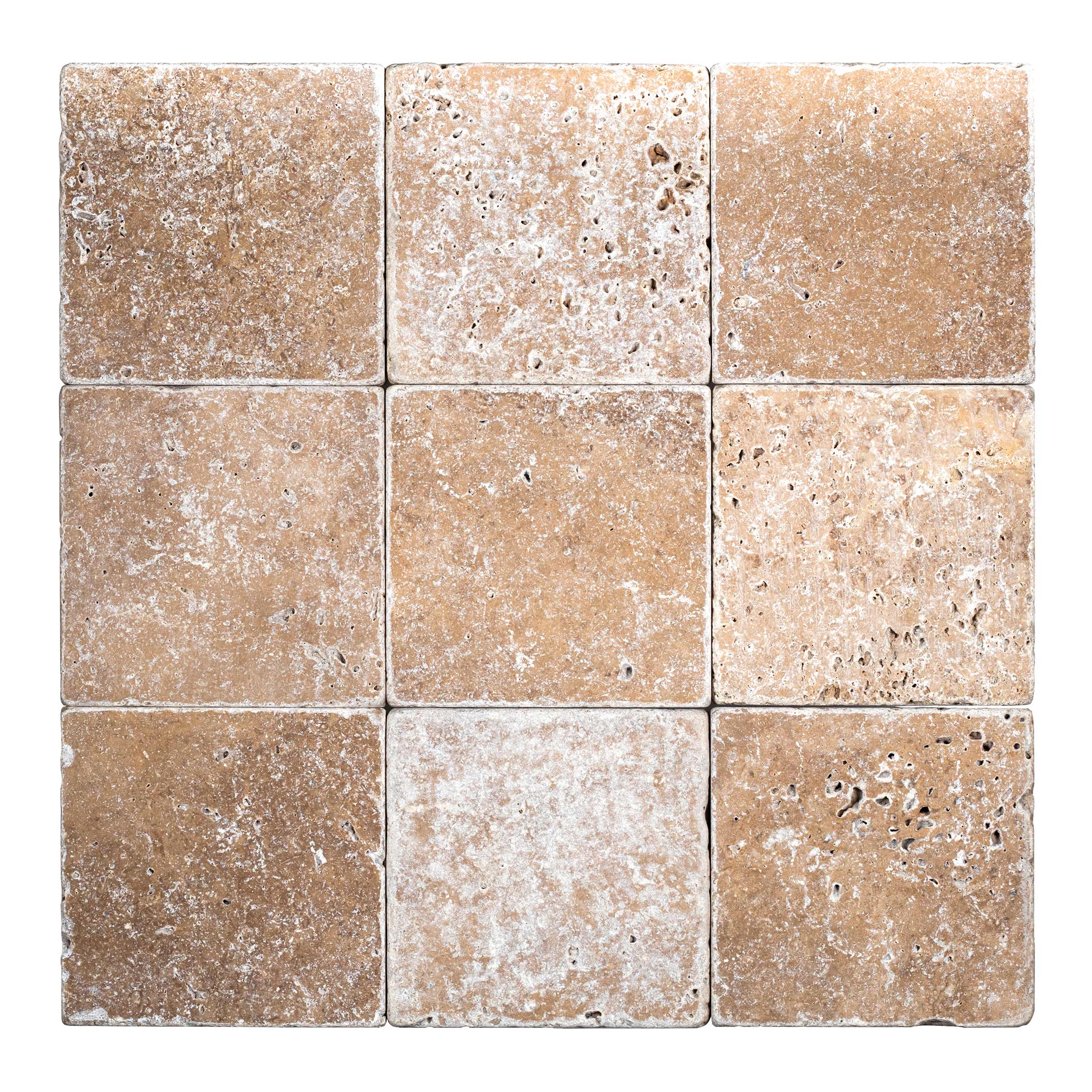 NOCE PREMIUM: Field Tile (4"×4"×3/8" | tumbled)