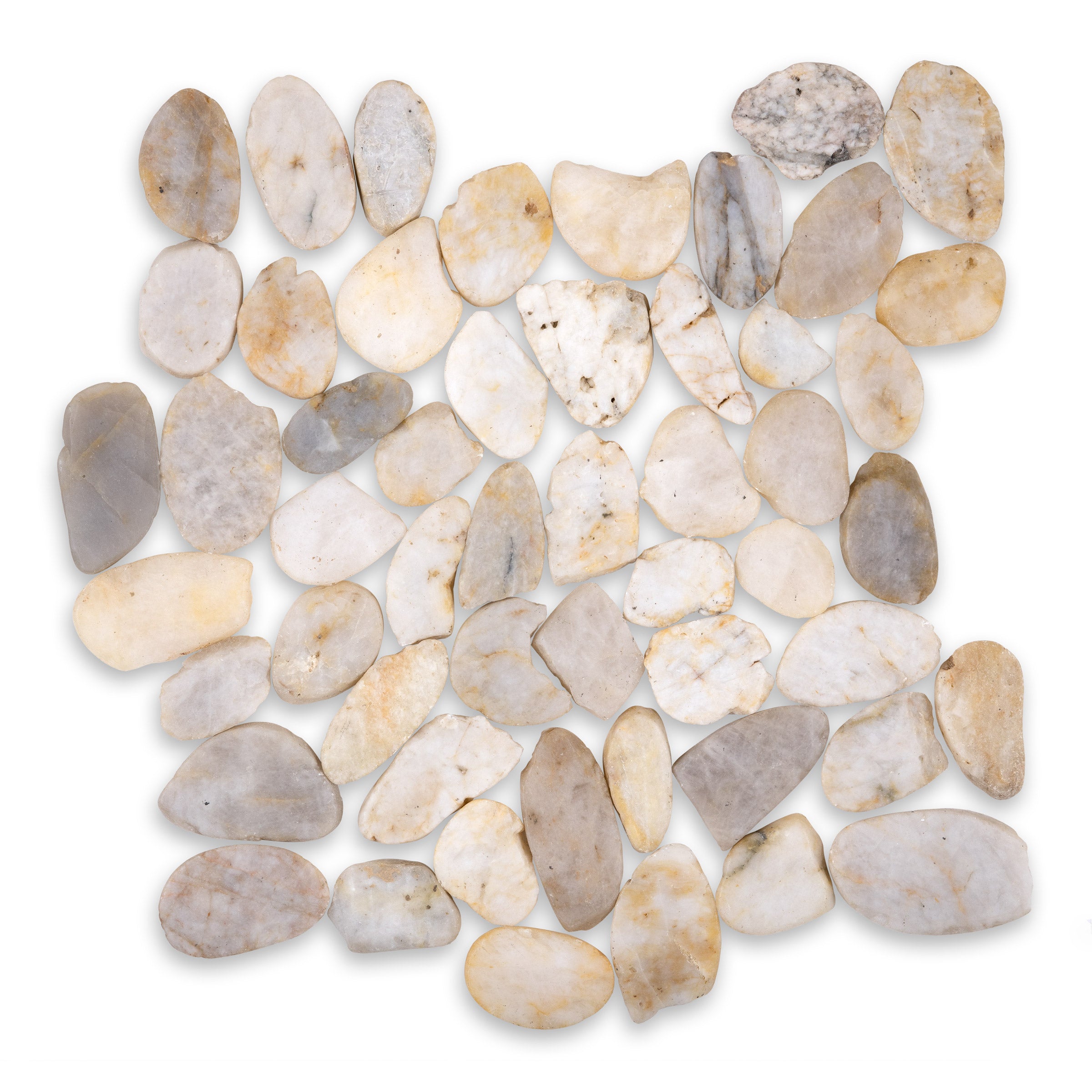 PEBBLE TILES: Mosaic (12"×12"×3/8" | polished) (5)