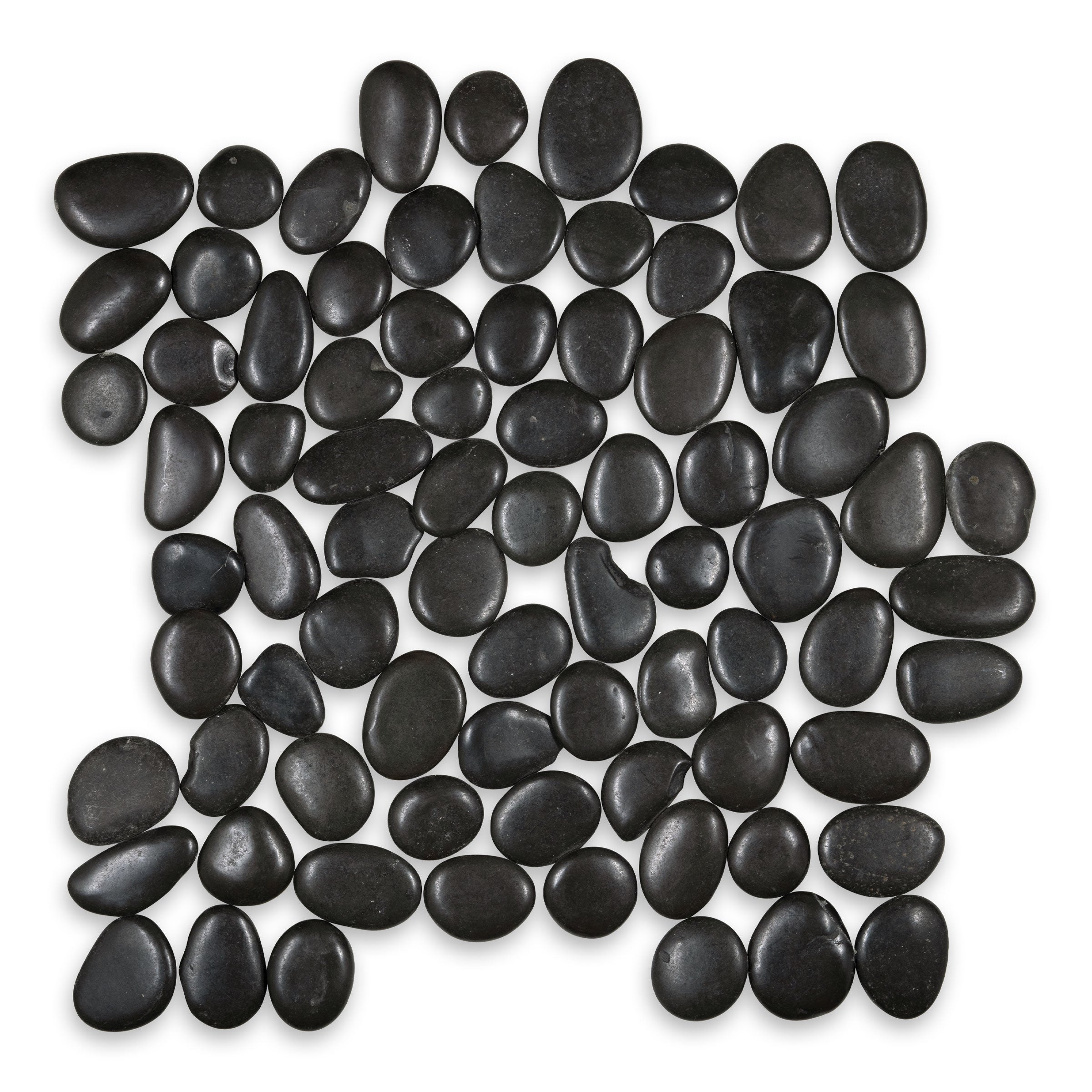 PEBBLE TILES: Round Mosaic (12"×12"×3/8" | polished) (3)