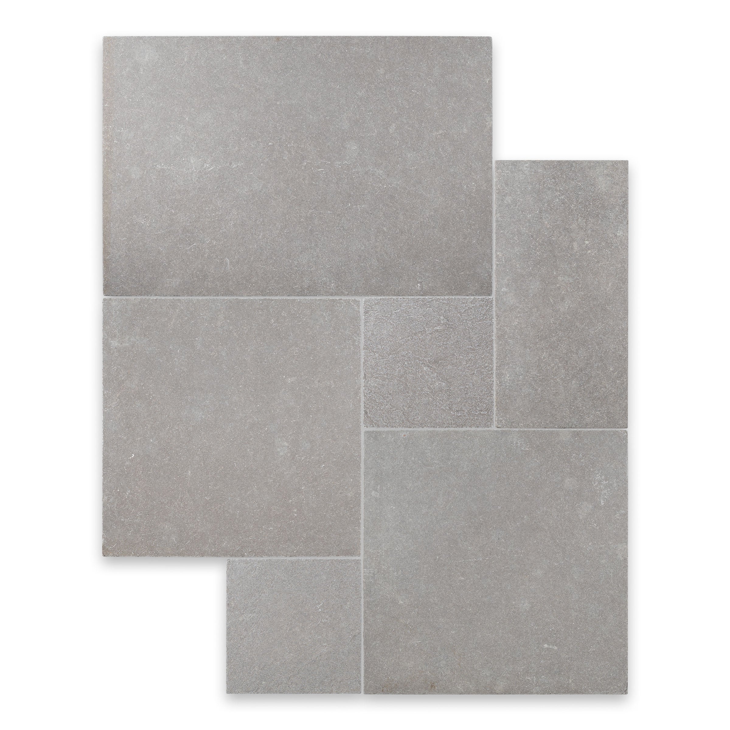 PURBECK GREY: Versailles Pattern Pavers (16"×16"×1 3/16" | distressed)