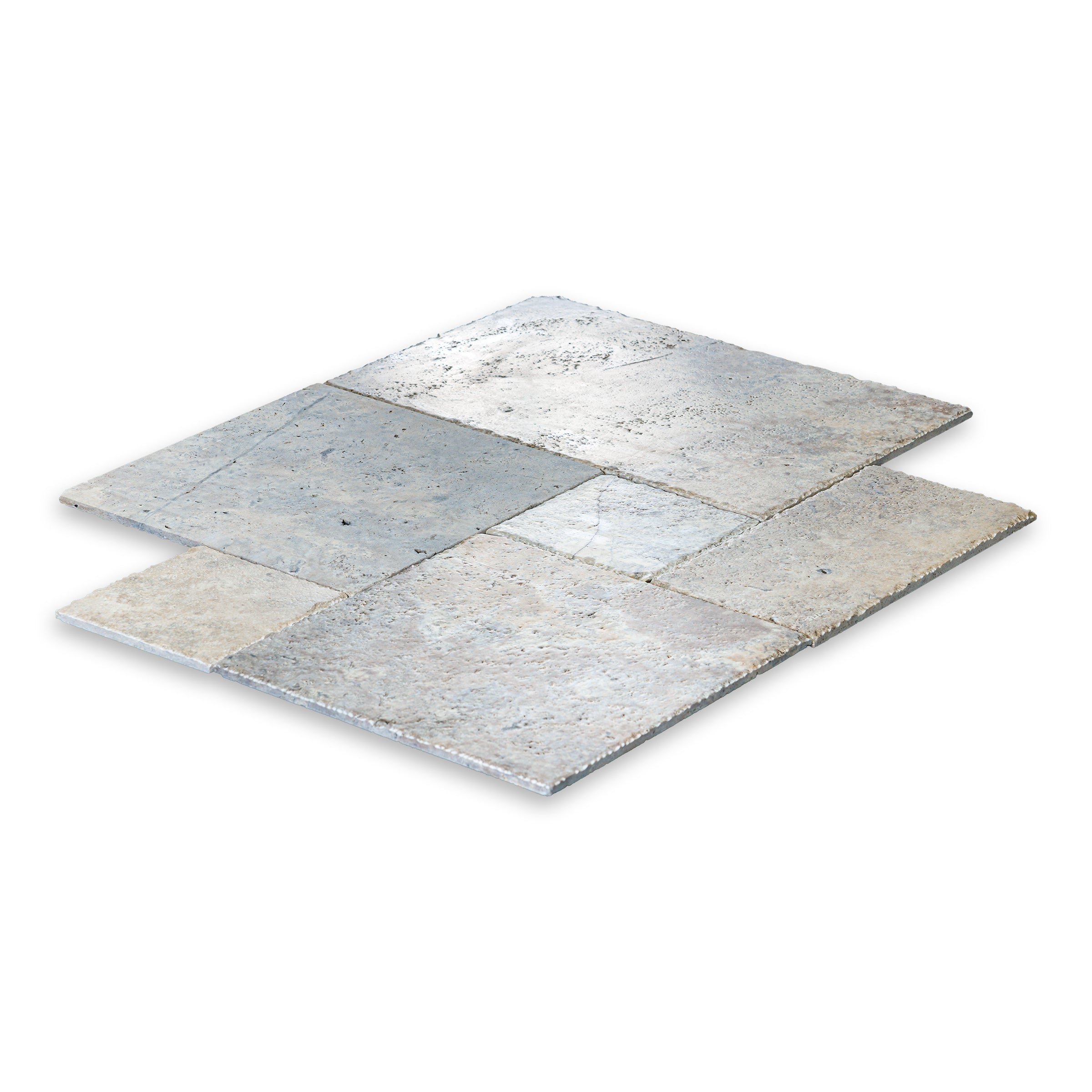 SILVER PREMIUM: Versailles Pattern Field Tile (16"×16"×1/2" | brushed)