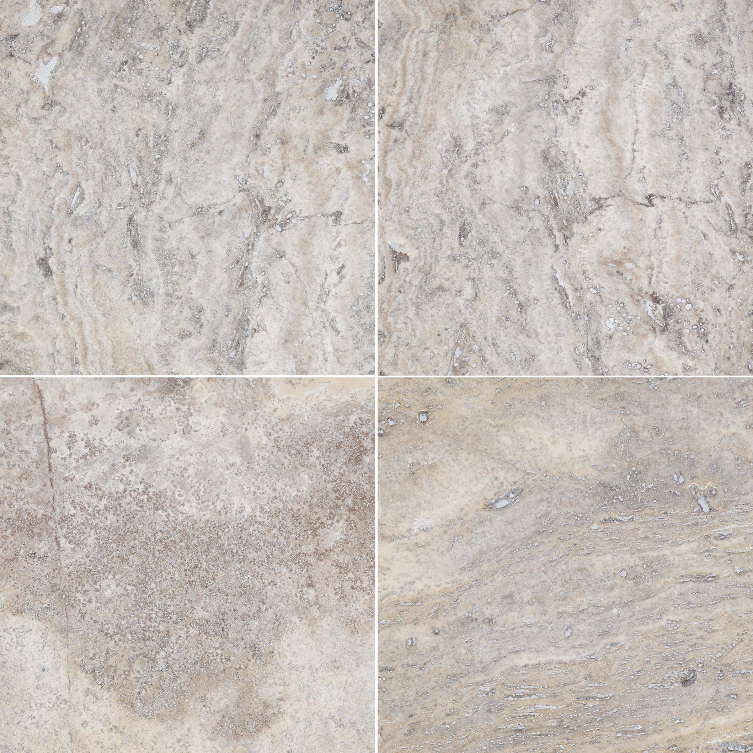 SILVER PREMIUM: Field Tile (12"×12"×3/8" | filled & honed)
