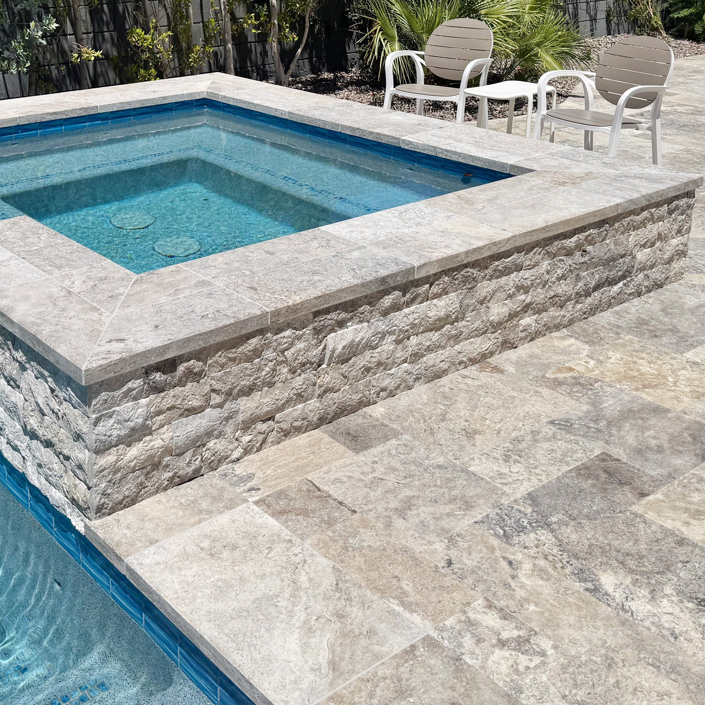 SILVER PREMIUM: Coping (12"×24"×1 31/32" | honed | modern edge)