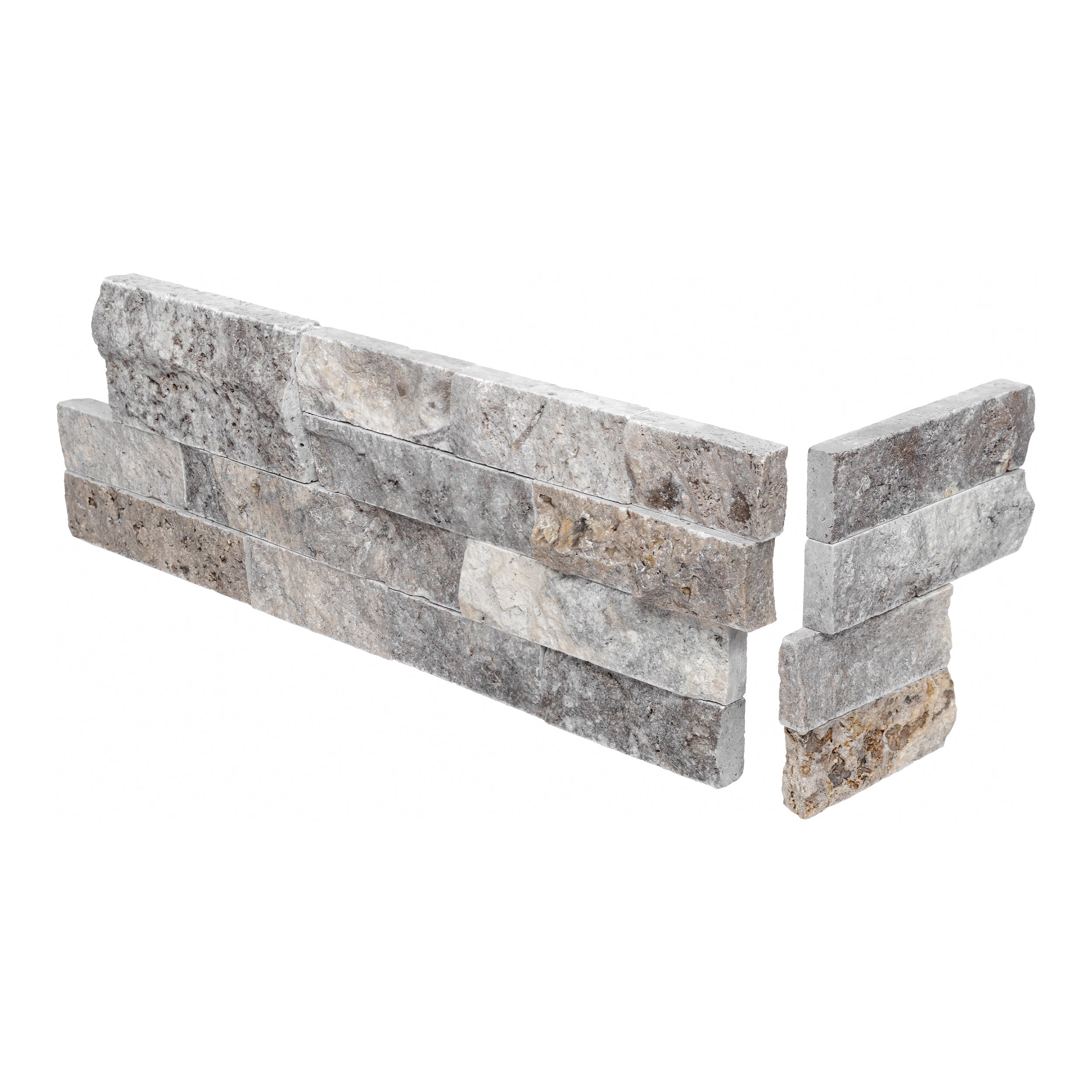 SILVER PREMIUM: Wall Panels (6"×6"×1/2" | natural cleft)