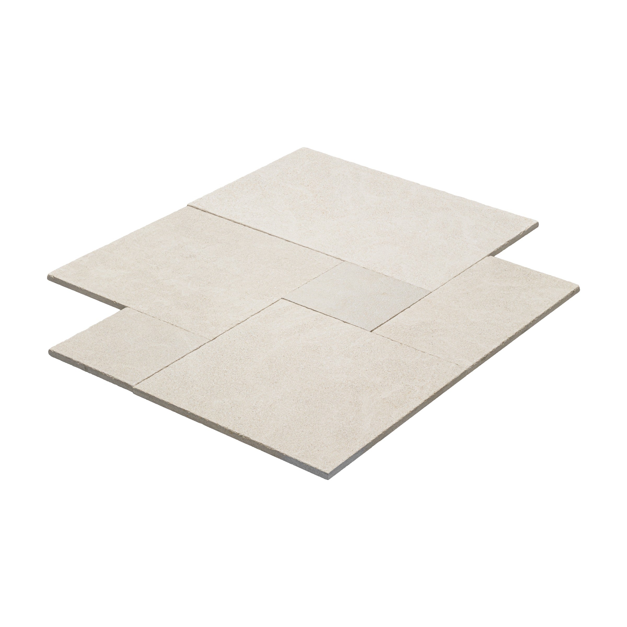 SOLENE BLEND: Versailles Pattern Field Tile (16"×16"×5/8" | distressed)