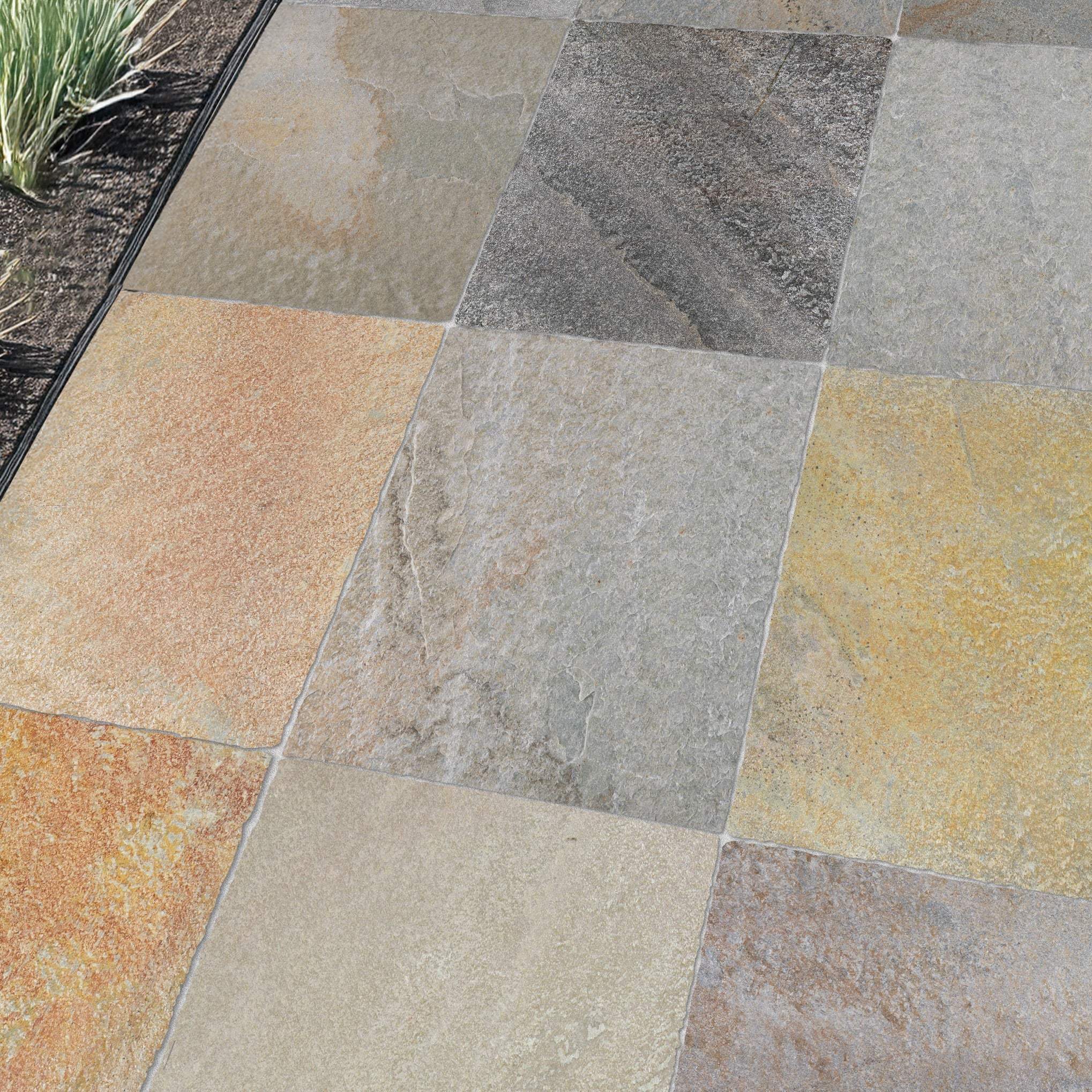 SUNWOOD: Versailles Pattern Pavers (16"×16"×1 3/16" | natural cleft)