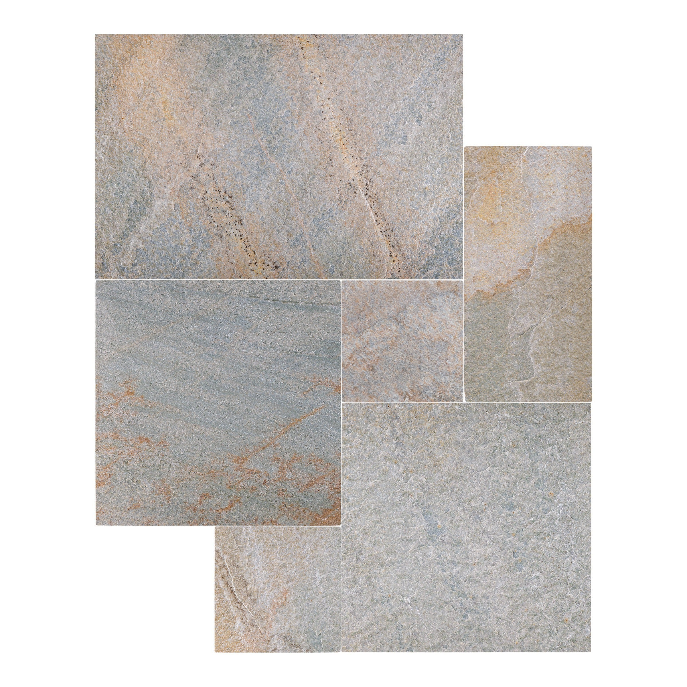 SUNWOOD: Versailles Pattern Pavers (16"×16"×1 3/16" | natural cleft)