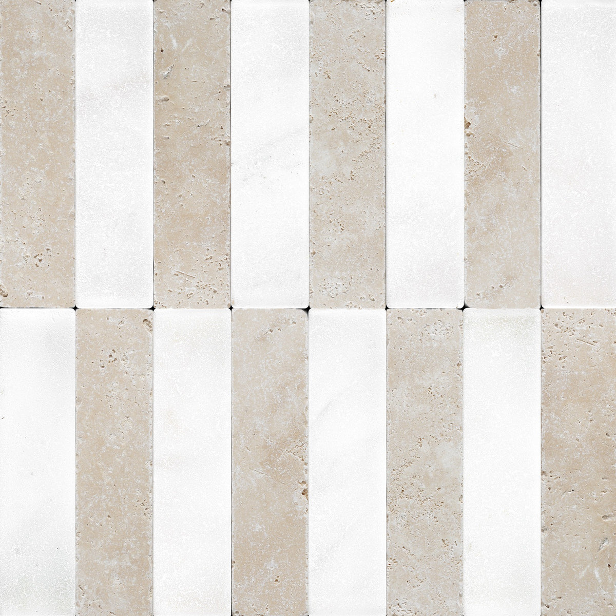 Nsr Thassos White & Ivory Premium Checkerboard tile pattern swatch — available at Surface Group