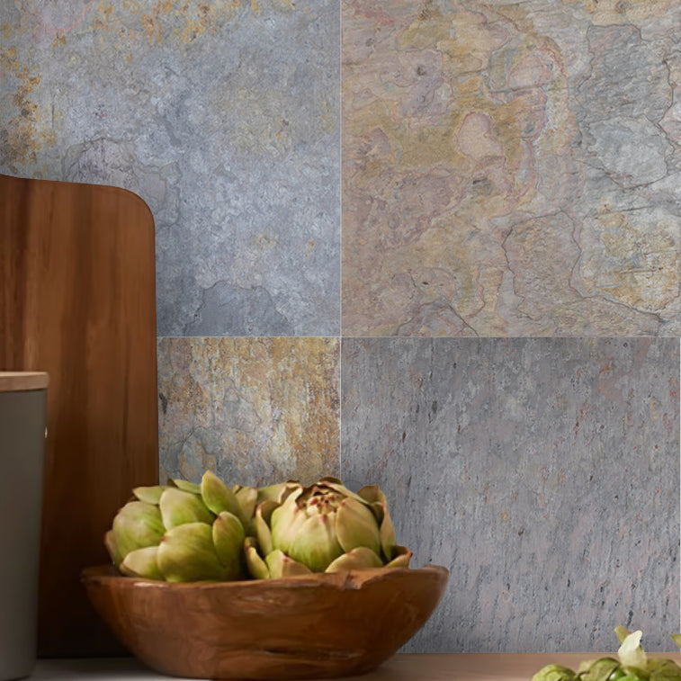 MULTI COLOR: Versailles Pattern Field Tile (16"×16"×1/2" | natural cleft)