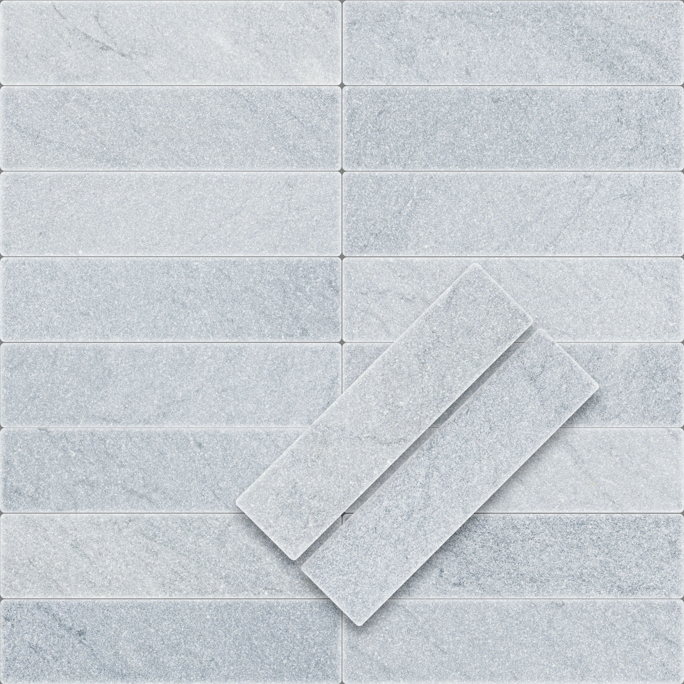BARDIGLIO IMPERIALE: Field Tile (2"×8"×3/8" | tumbled)