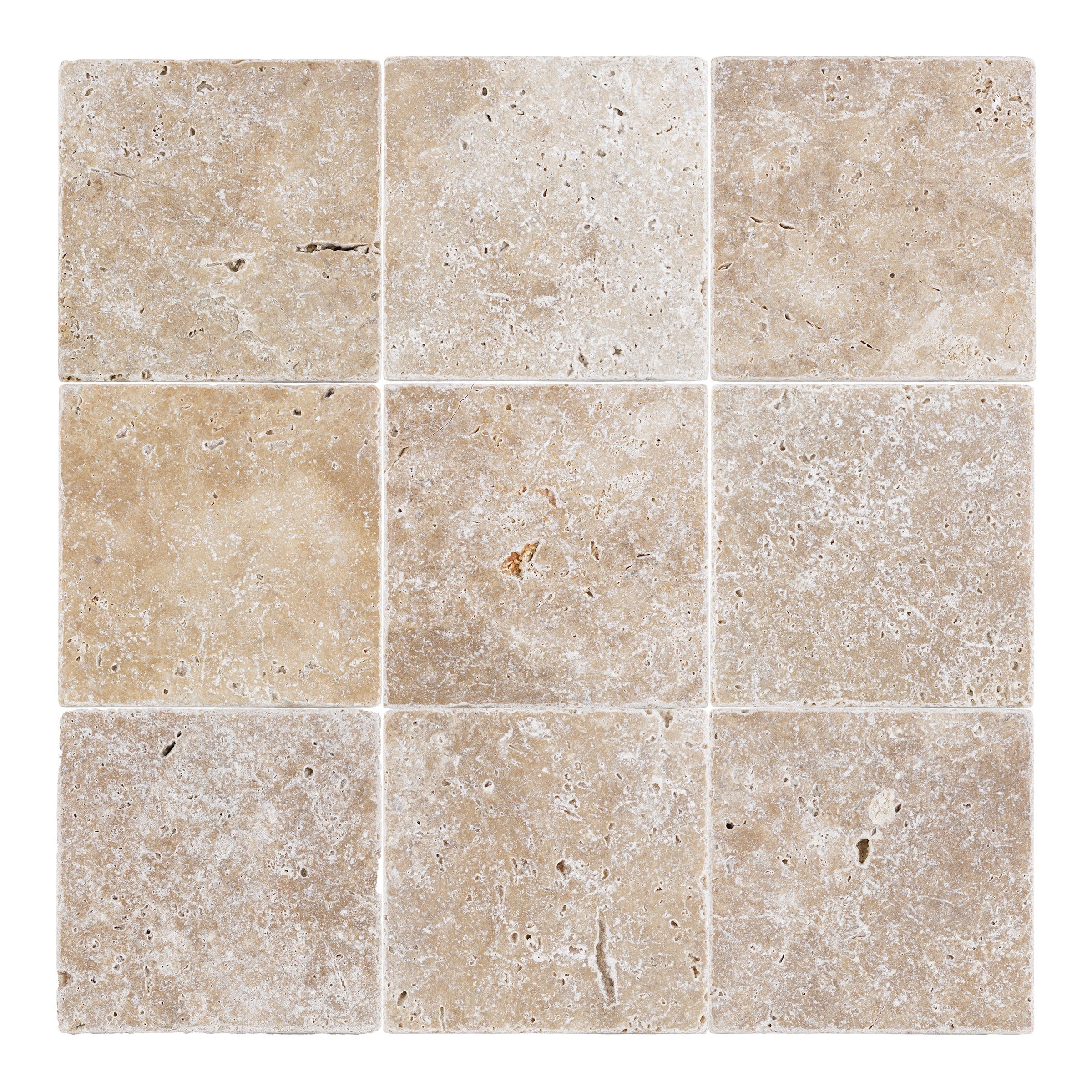 WALNUT: Field Tile (4"×4"×3/8" | tumbled)