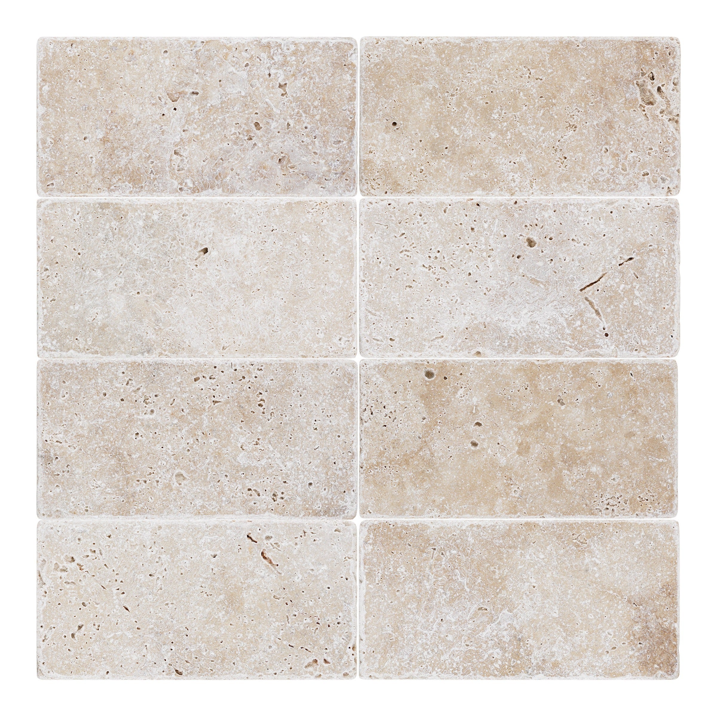 WALNUT: Field Tile (3"×6"×3/8" | tumbled)
