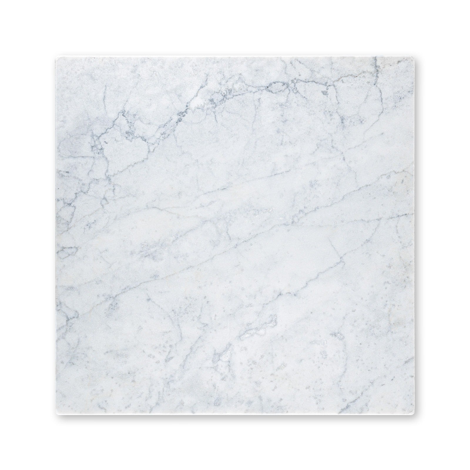 WHITE CARRARA: Field Tile (18"×18"×3/8" | tumbled)