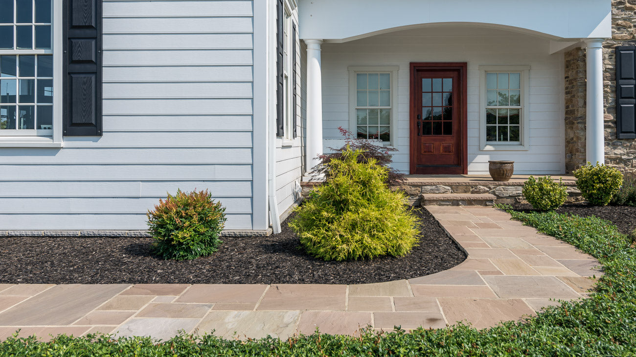 Classic Step Autumn Brown step by Old World Flagstone, primary product image, 16.0" x 48.0" x 6.0" size. Premium stone veneer for exterior and interior walls.