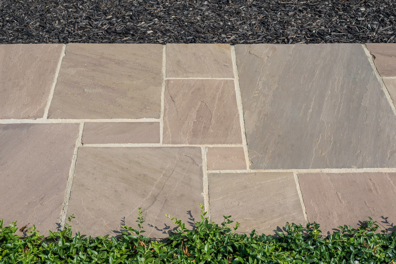 Classic Step Autumn Brown step by Old World Flagstone, primary product image, 16.0" x 48.0" x 6.0" size. Premium stone veneer for exterior and interior walls.