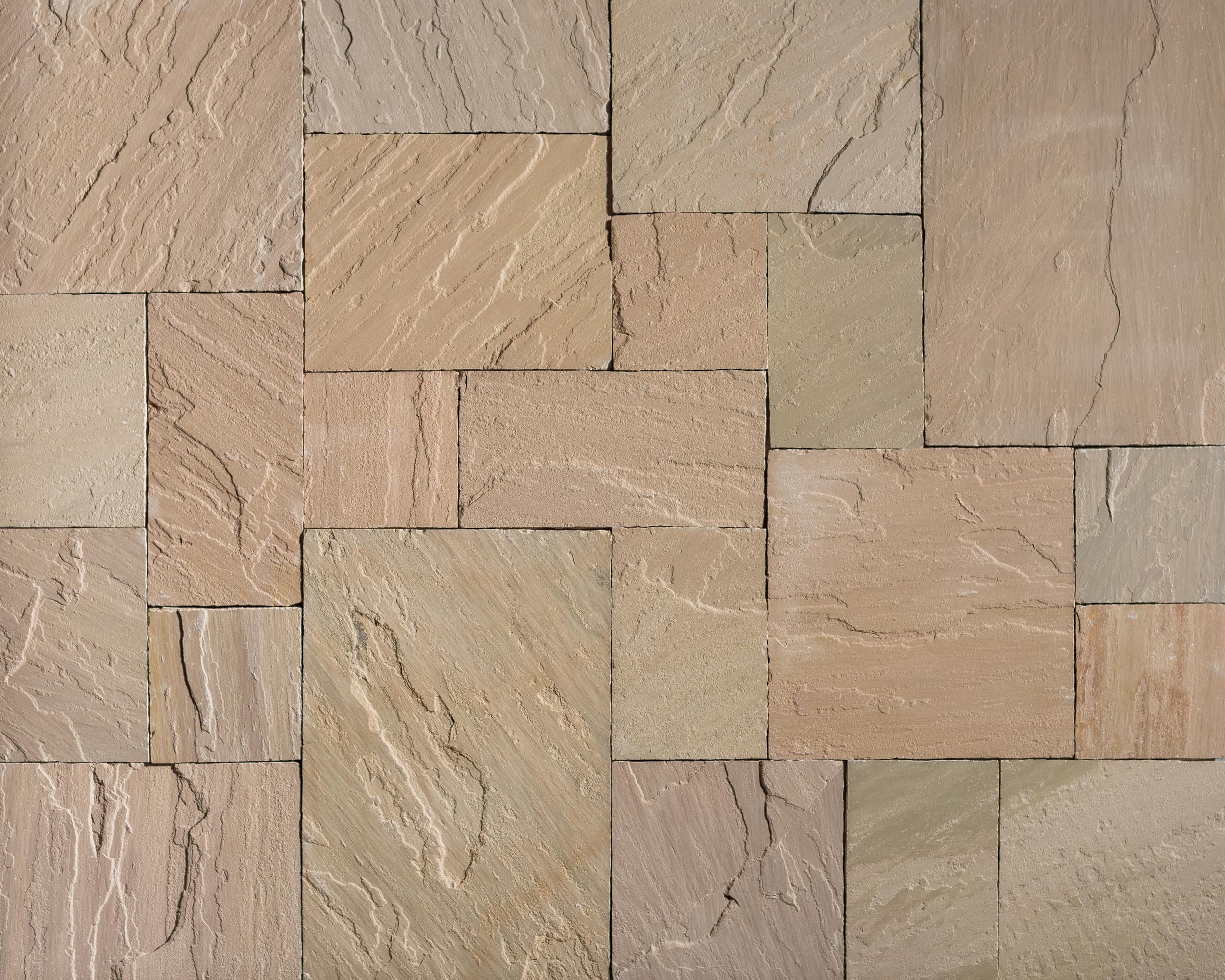Artisan Flagstone Autumn Brown pavers by Old World Flagstone, primary product image, 24.0" x 36.0" size. Premium stone veneer for exterior and interior walls.