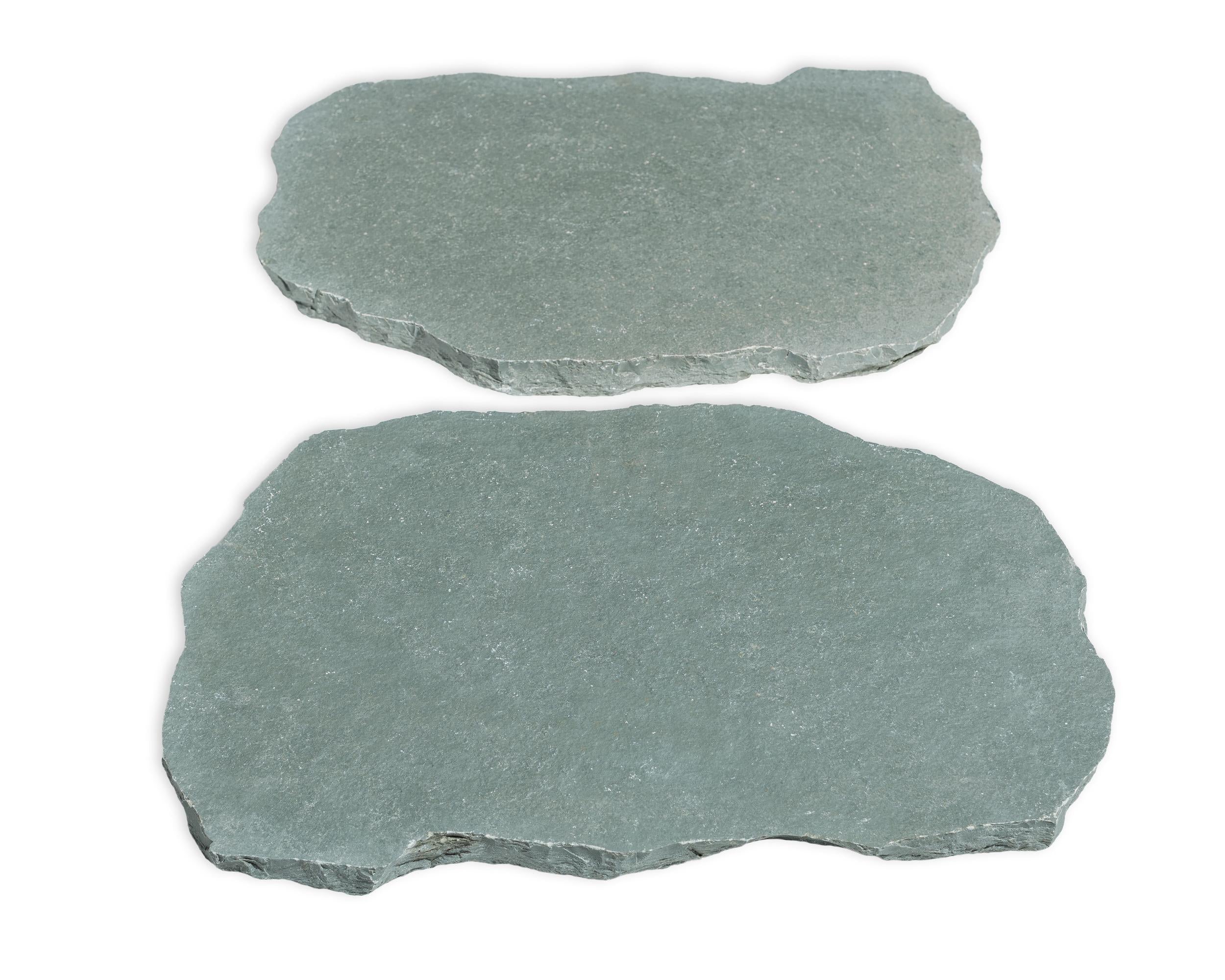 Classic Stepping Stone Indian Blue step by Old World Flagstone, primary product image, 16.0" x 22.0" size. Premium stone veneer for exterior and interior walls.