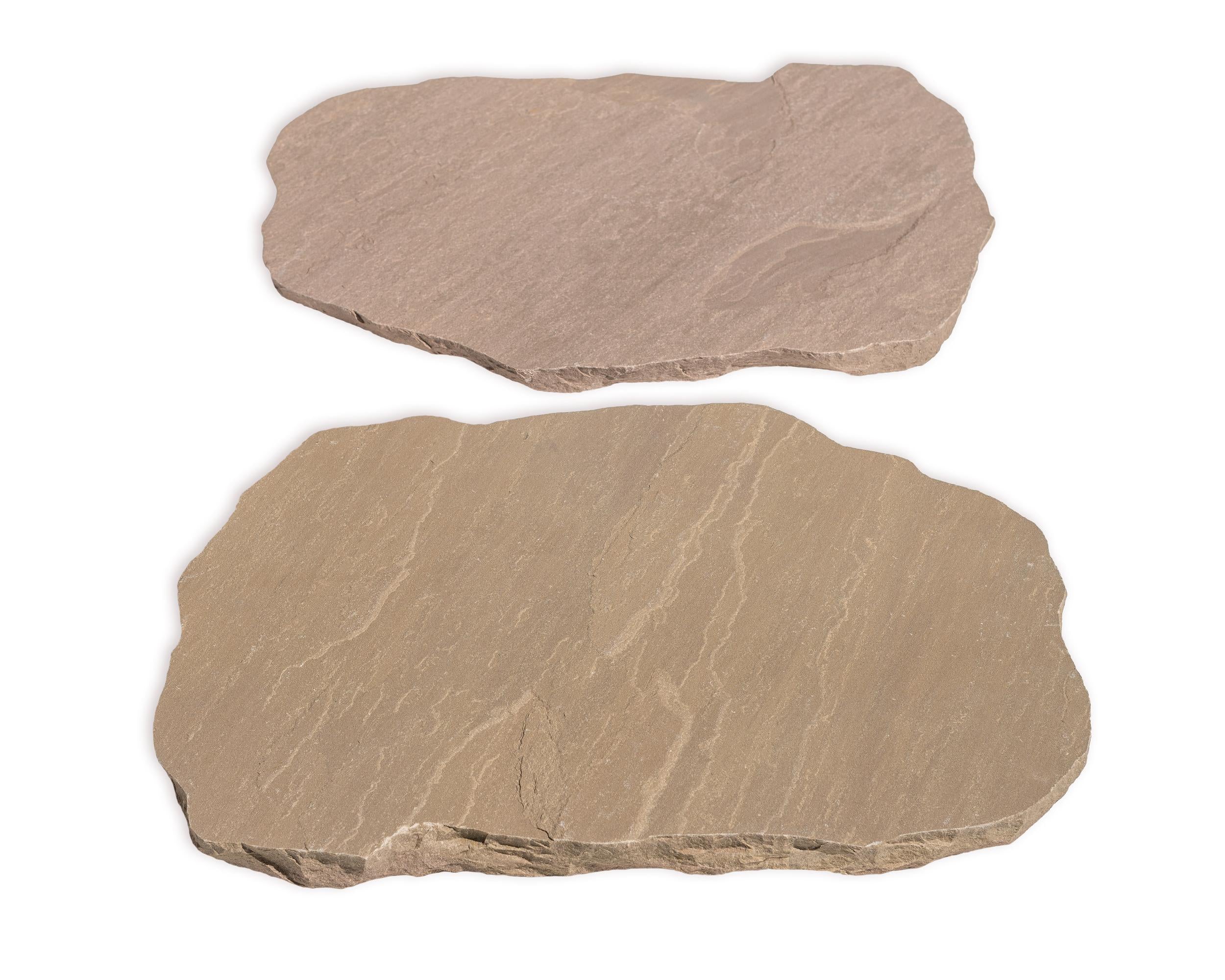 Classic Stepping Stone Autumn Brown step by Old World Flagstone, primary product image, 16.0" x 22.0" size. Premium stone veneer for exterior and interior walls.