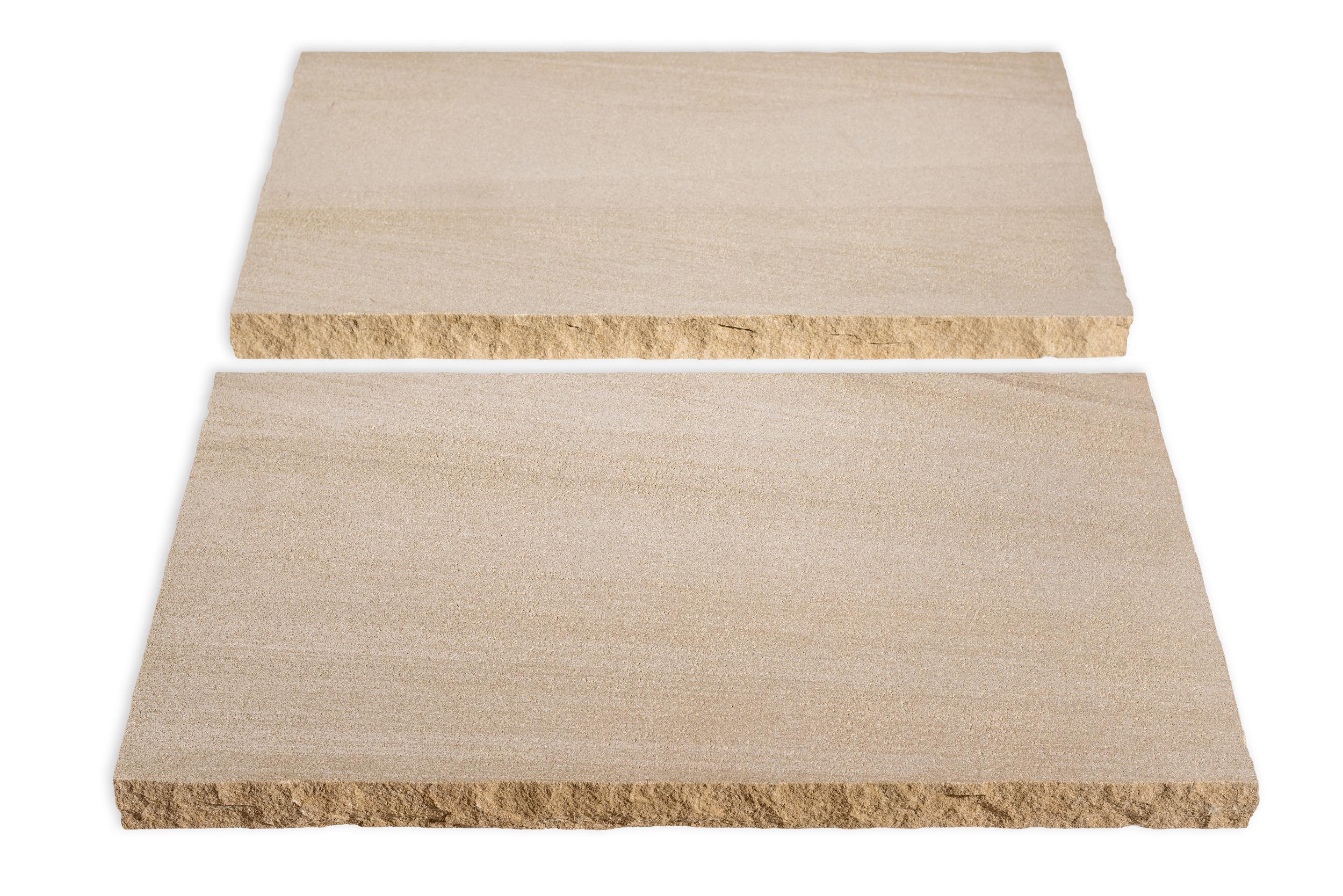 Signature Cap Sedona Buff accessories by Old World Flagstone, primary product image, 18.0" x 24.0" x 1.5" size. Premium stone veneer for exterior and interior walls.