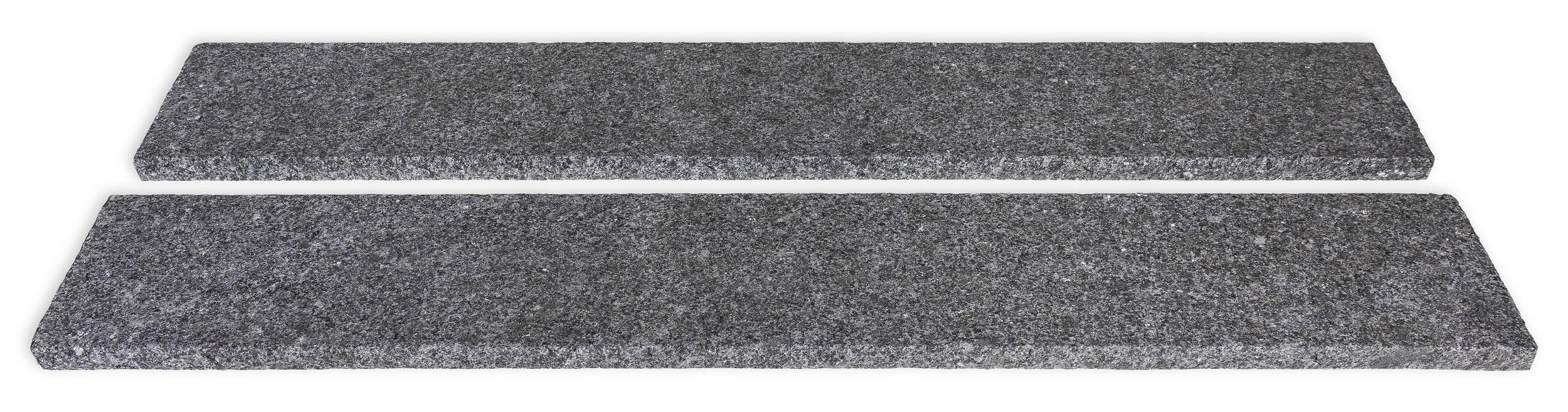 Signature Tread Midnight tread by Old World Flagstone, primary product image, 24.0" x 84.0" x 2.0" size. Premium stone veneer for exterior and interior walls.