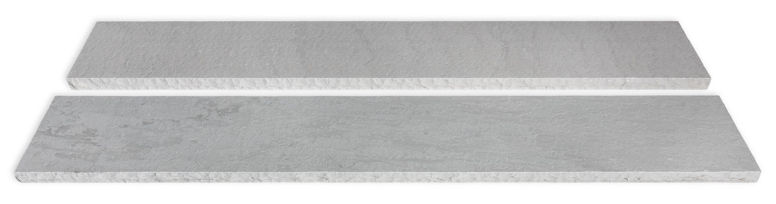 Signature Tread Oceanside tread by Old World Flagstone, primary product image, 24.0" x 84.0" x 2.0" size. Premium stone veneer for exterior and interior walls.