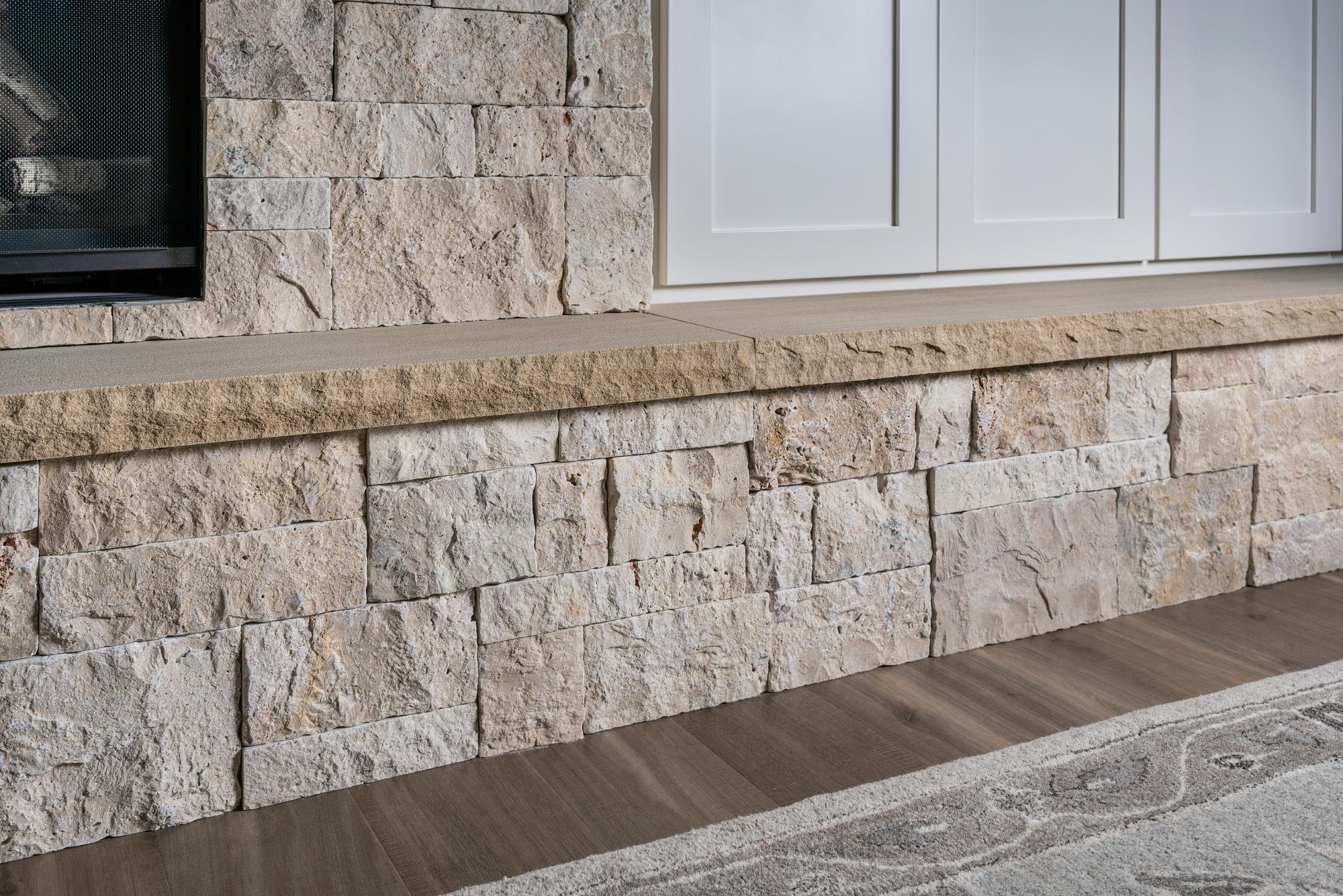 Dressed Ashlar Lafayette wall panels by Old World Veneer, primary product image. Premium stone veneer for exterior and interior walls.