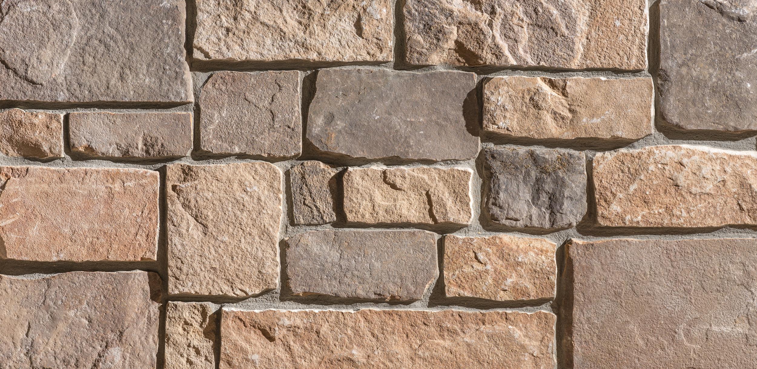 Rustic Ashlar Copper Canyon wall panels by Old World Veneer, primary product image. Premium stone veneer for exterior and interior walls.