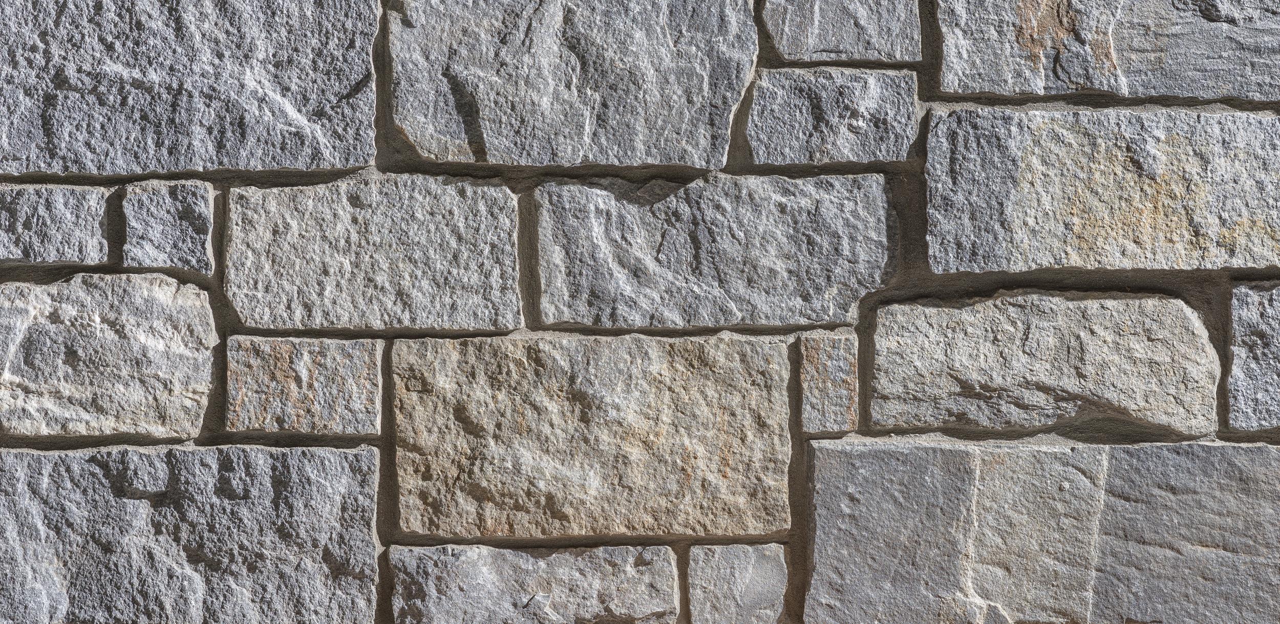 Rustic Ashlar Silver Bay wall panels by Old World Veneer, primary product image. Premium stone veneer for exterior and interior walls.