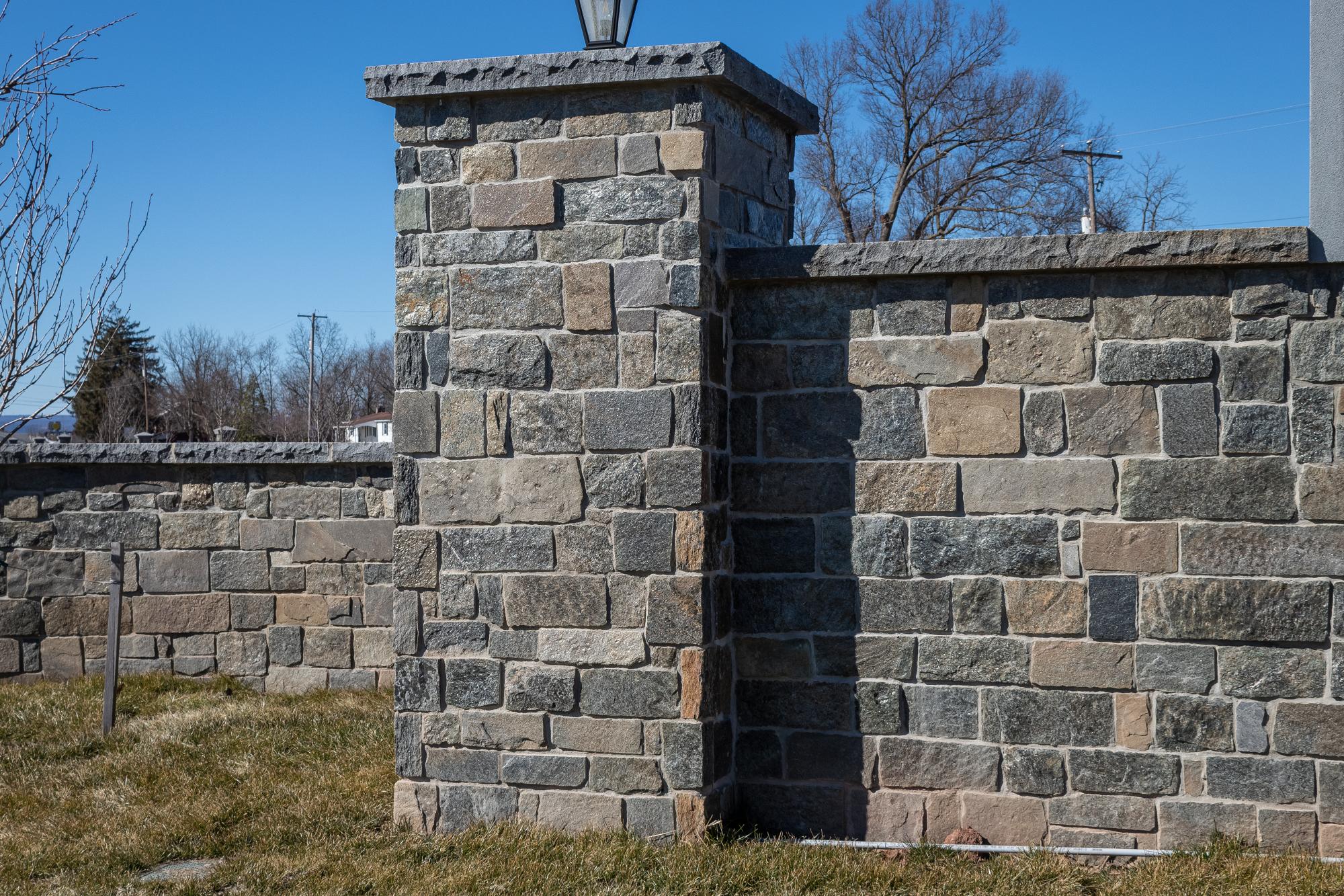 Rustic Ashlar Winter Harbor wall panels by Old World Veneer, primary product image. Premium stone veneer for exterior and interior walls.