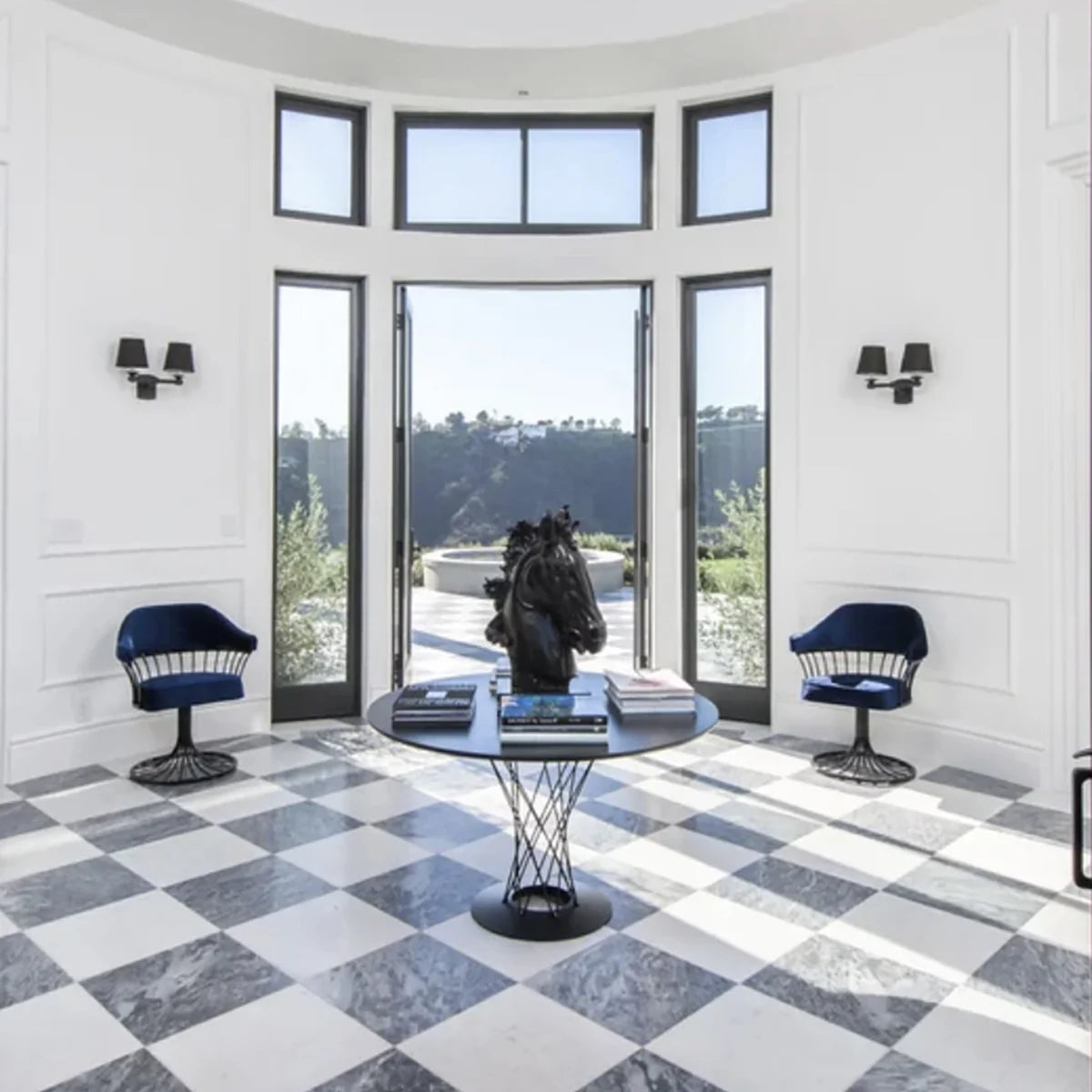 Checkerboard Patterns Multicolor checkerboard tile, product image. Premium marble for floors and walls.