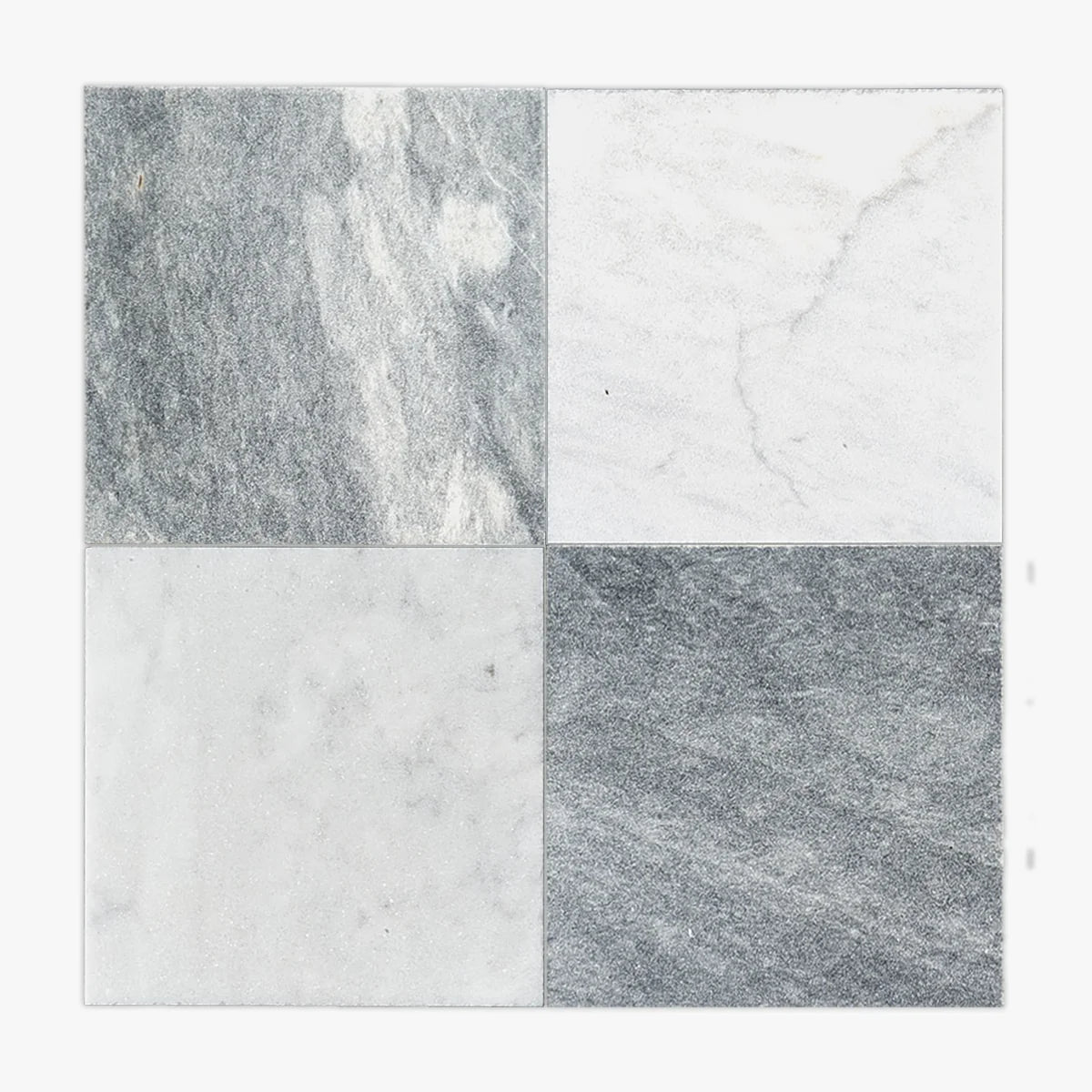 Checkerboard Patterns Multicolor checkerboard tile, primary product image. Premium marble for floors and walls.
