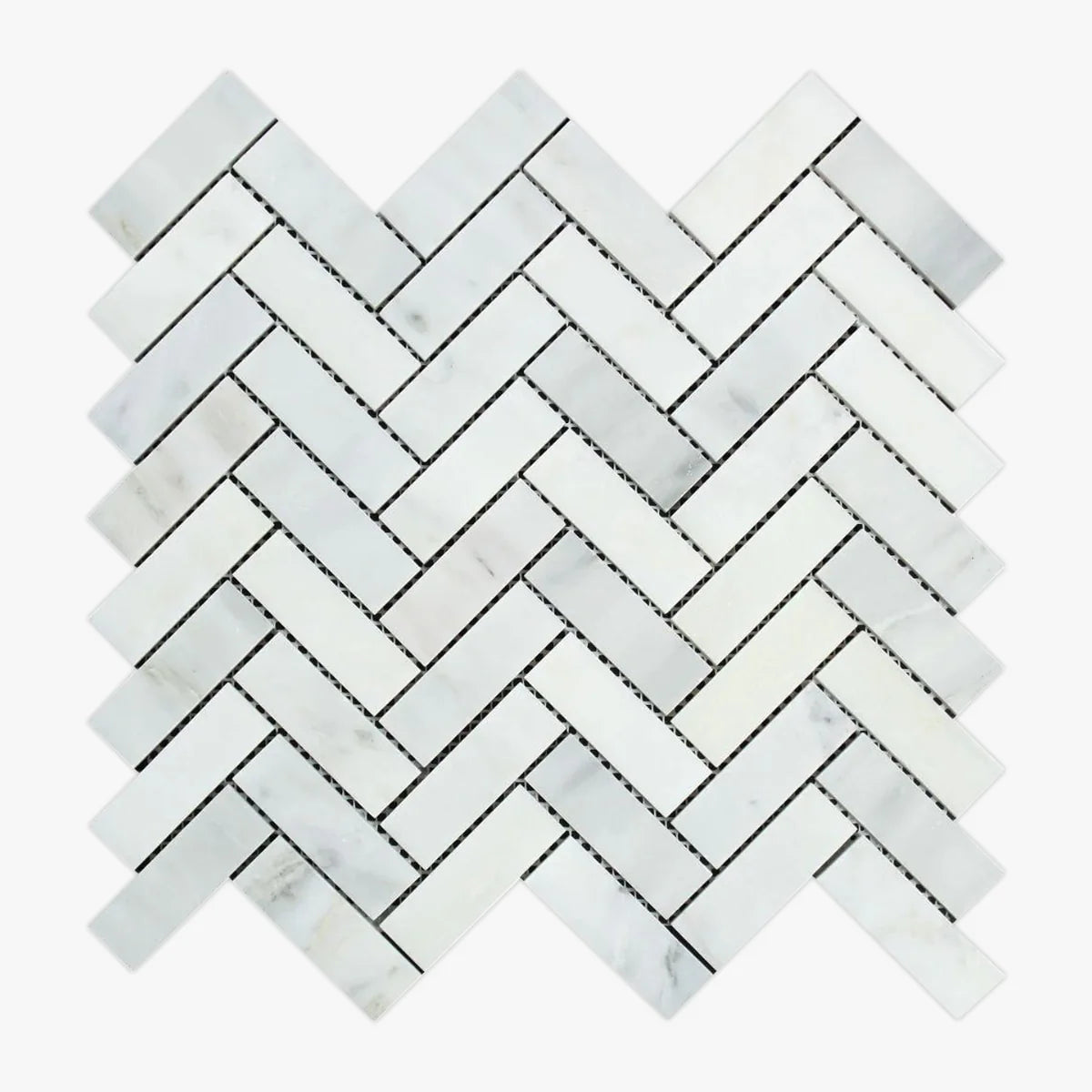 Asian Statuary Honed Marble White mosaic, primary product image. Premium marble for floors and walls.