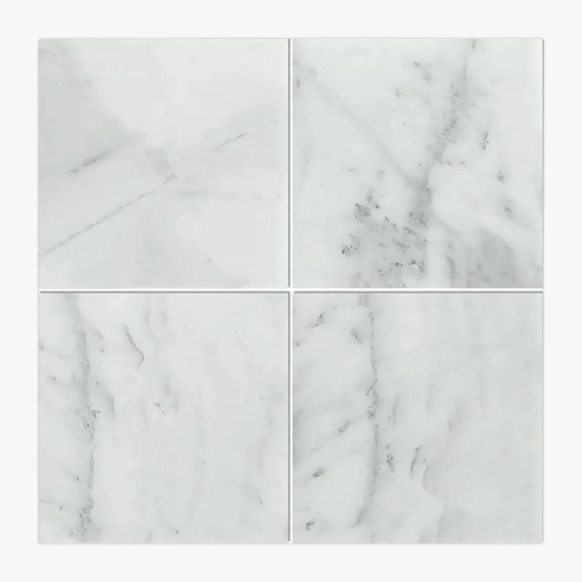 Asian Statuary Honed Marble White field tile, primary product image. Premium marble for floors and walls.