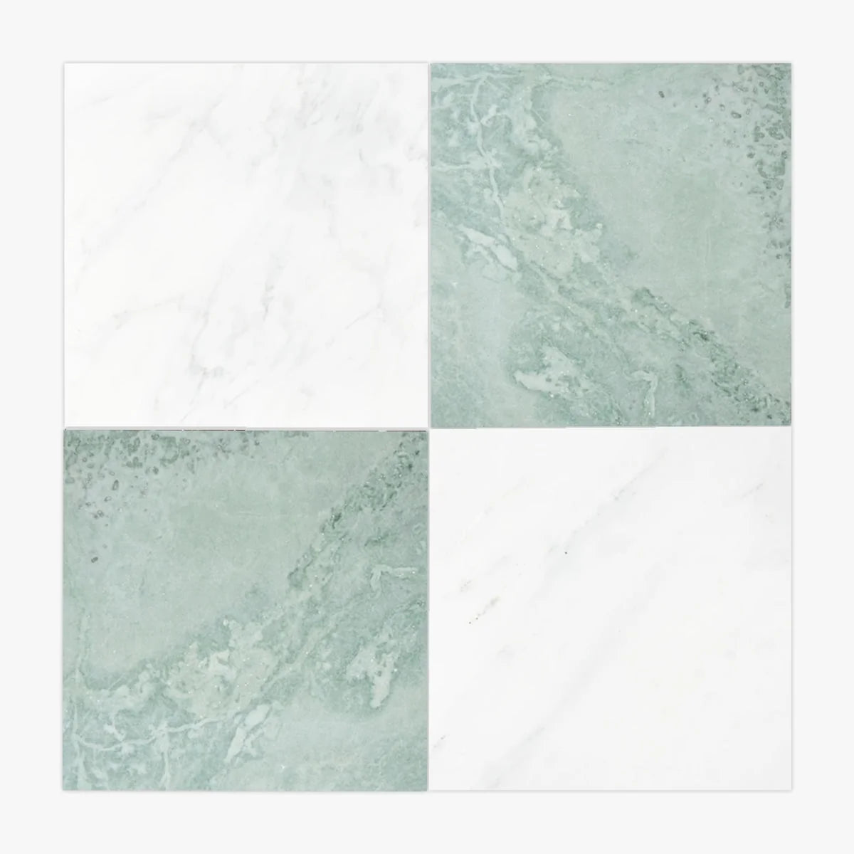 Checkerboard Patterns Multicolor checkerboard tile, primary product image. Premium marble for floors and walls.
