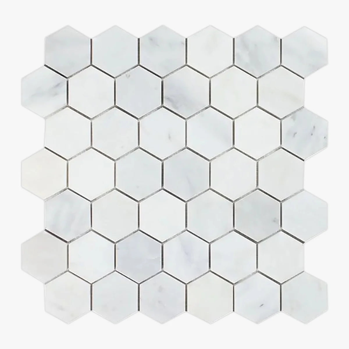 Asian Statuary Polished Marble White mosaic, primary product image. Premium marble for floors and walls.