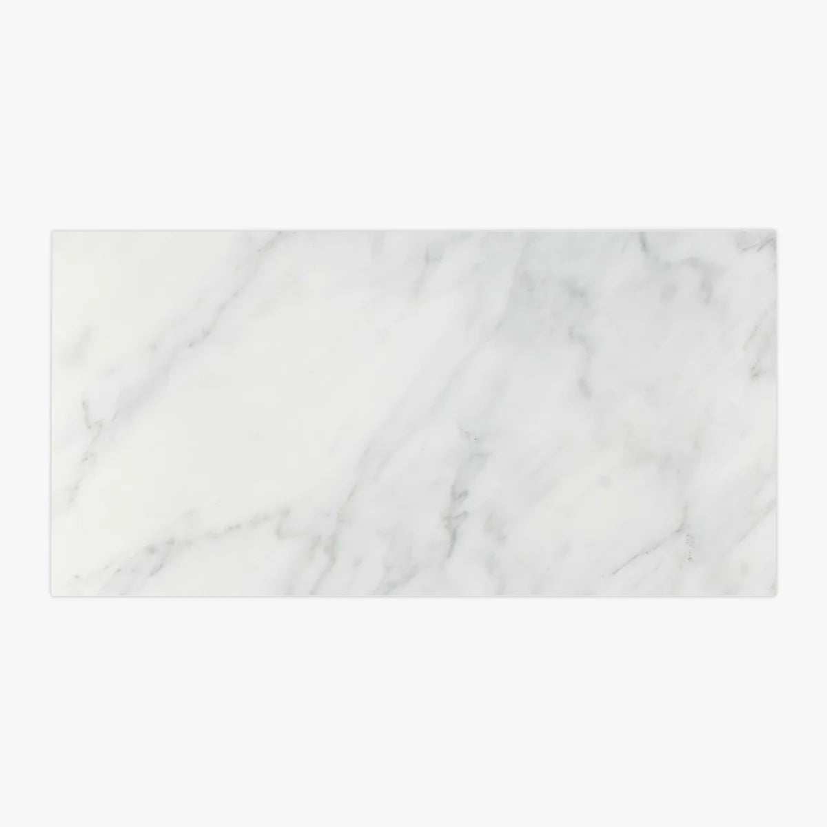 Essentials Natural Stone White field tile, primary product image. Premium marble for floors and walls.