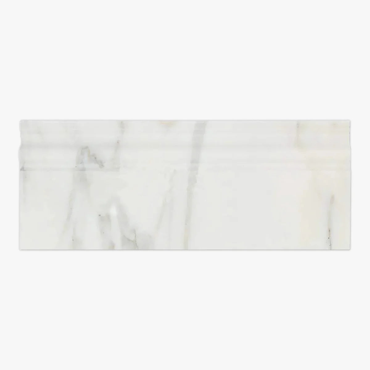 Asian Statuary Polished Marble White moulding, primary product image. Premium marble for floors and walls.