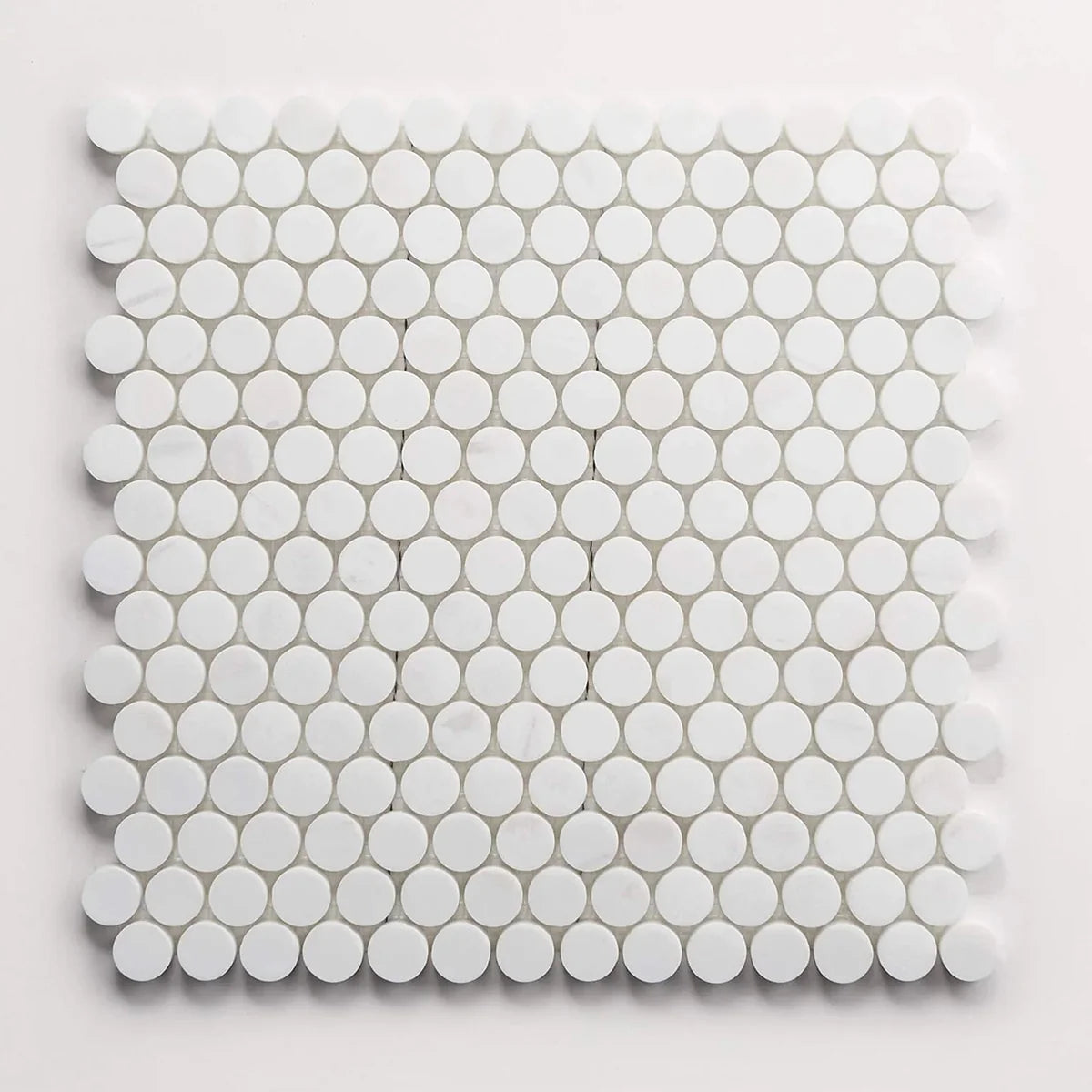 Bianco Dolomite Polished Marble White mosaic, primary product image. Premium dolomite for floors and walls.