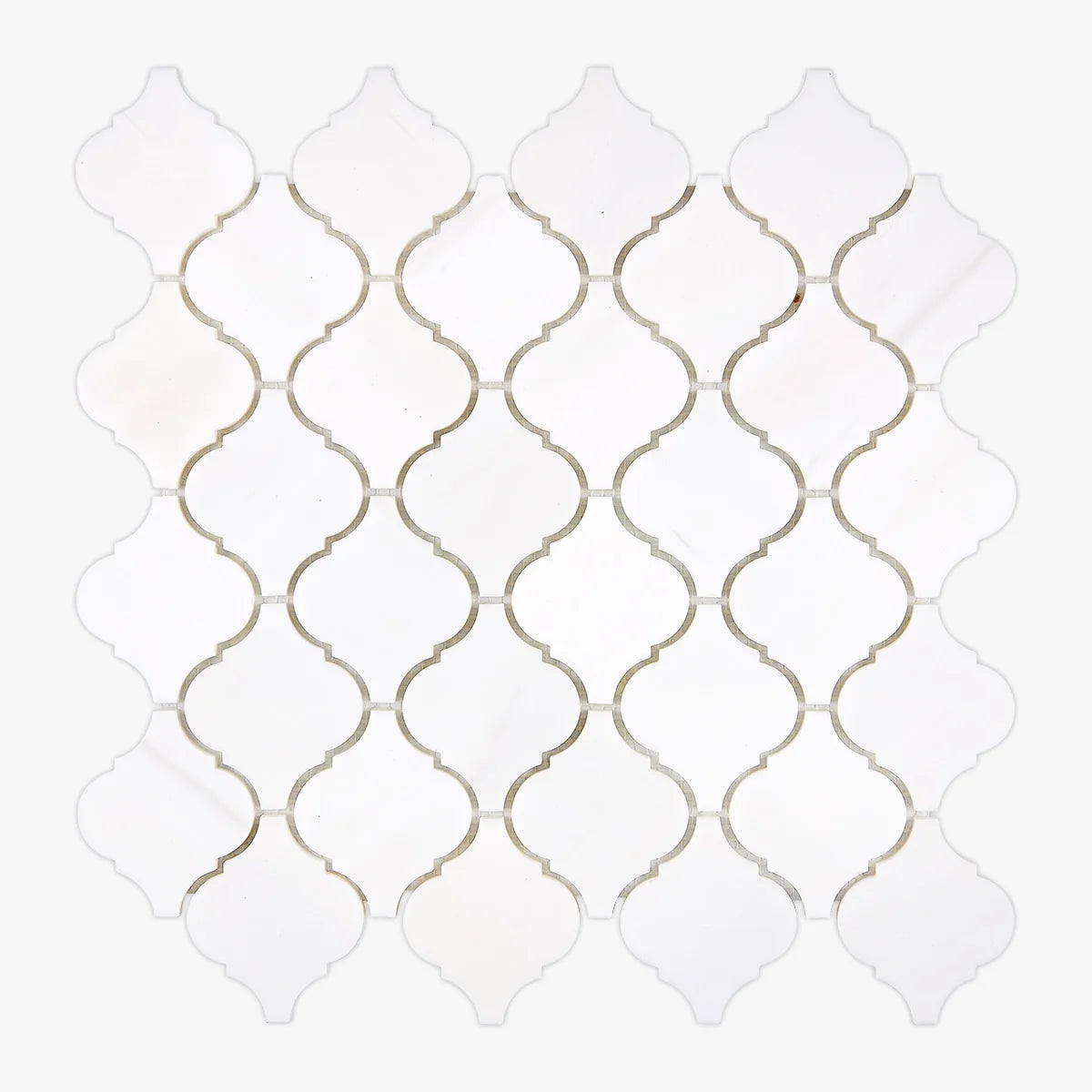 Bianco Dolomite Polished Marble White mosaic, primary product image. Premium dolomite for floors and walls.