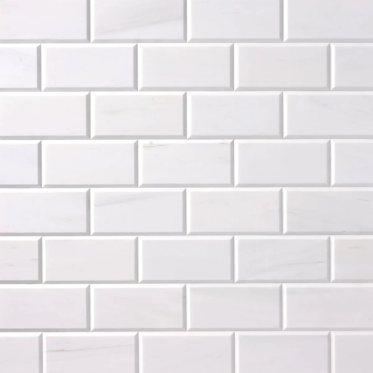 Bianco Dolomite Polished Marble White field tile, product image. Premium dolomite for floors and walls.