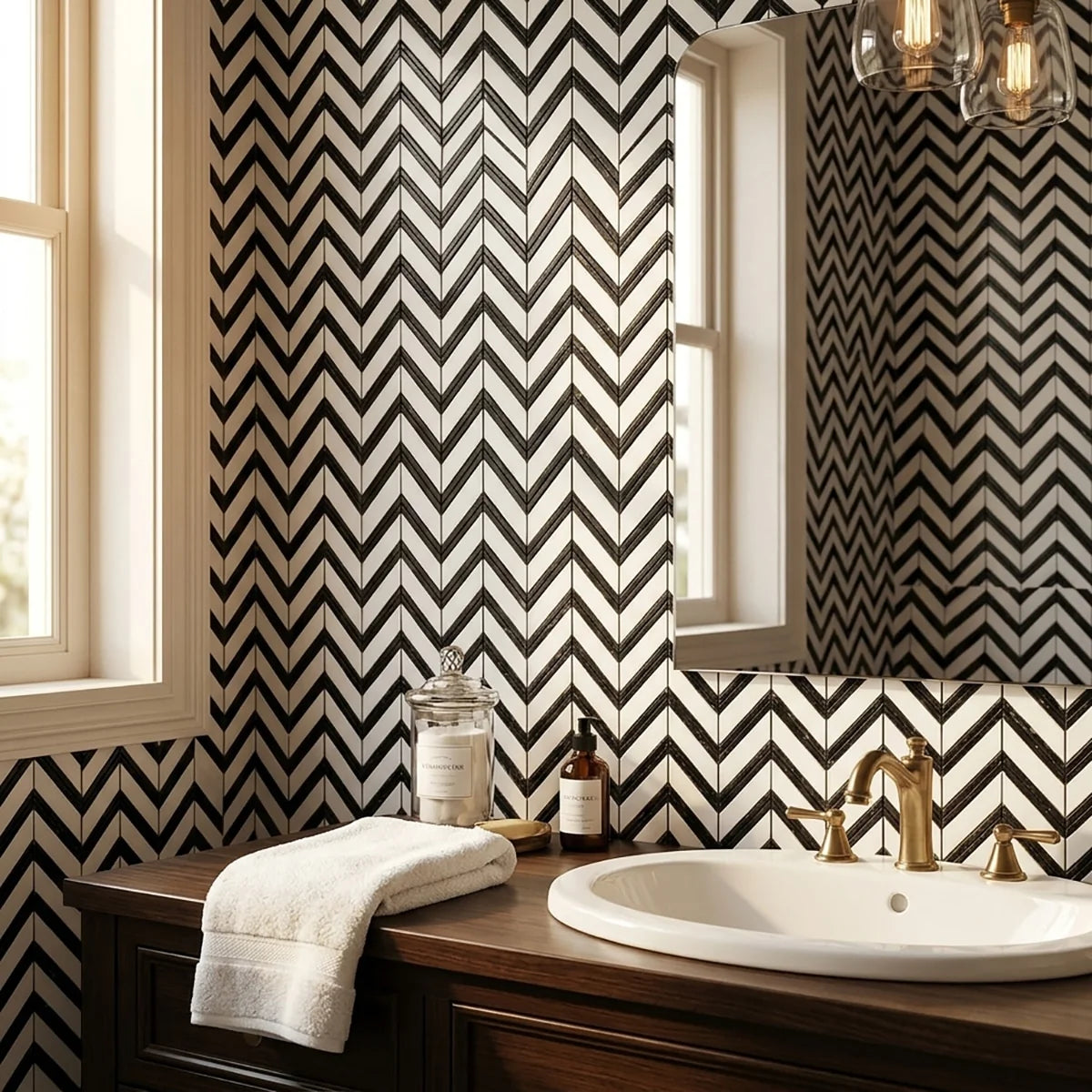 Calacatta Gold Honed Marble White mosaic, product image. Premium marble for floors and walls.