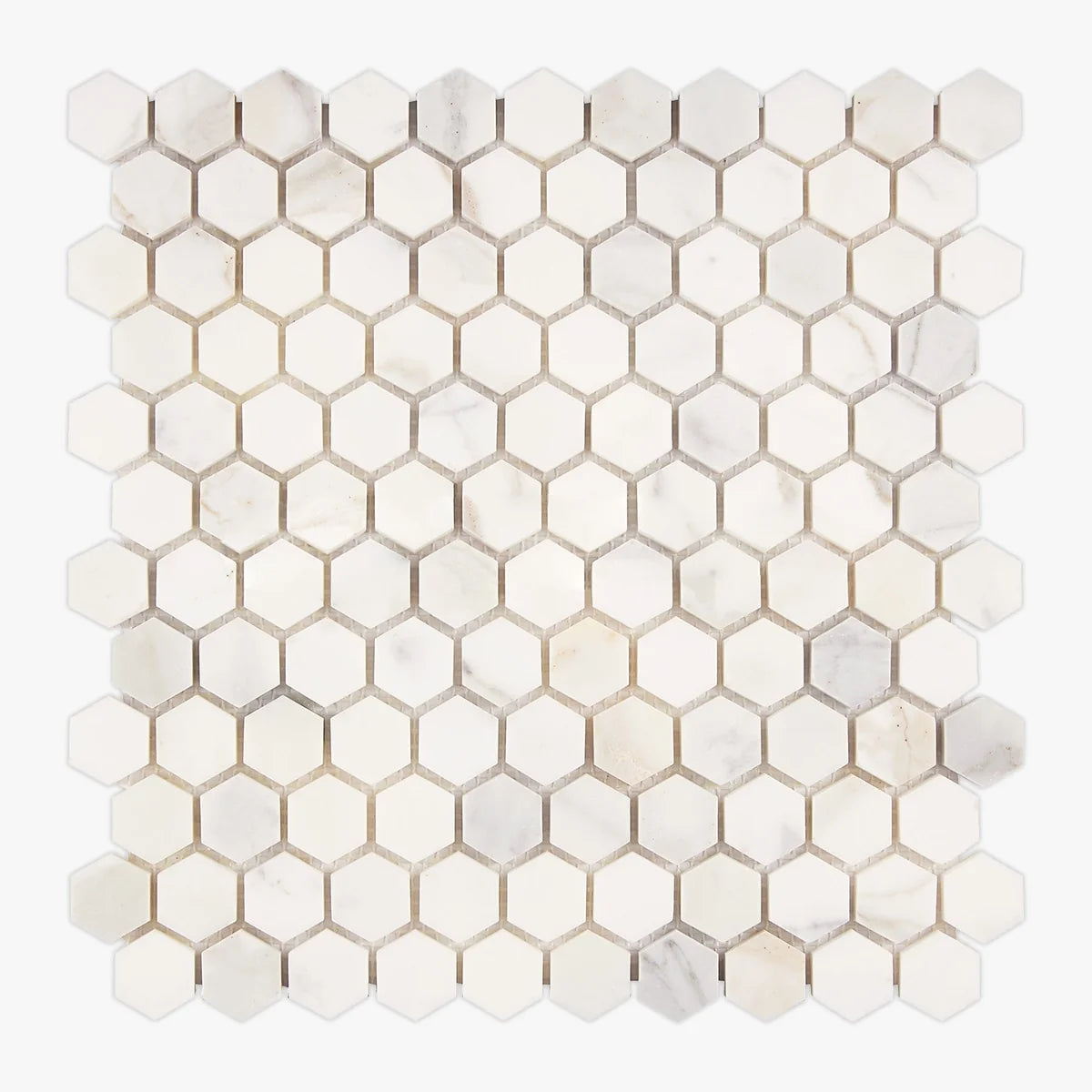 Calacatta Gold Polished Marble White mosaic, primary product image. Premium marble for floors and walls.