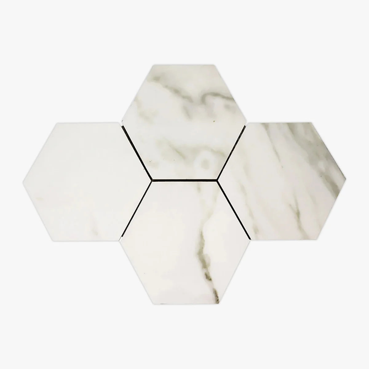 Calacatta Gold Polished Marble White mosaic, primary product image. Premium marble for floors and walls.