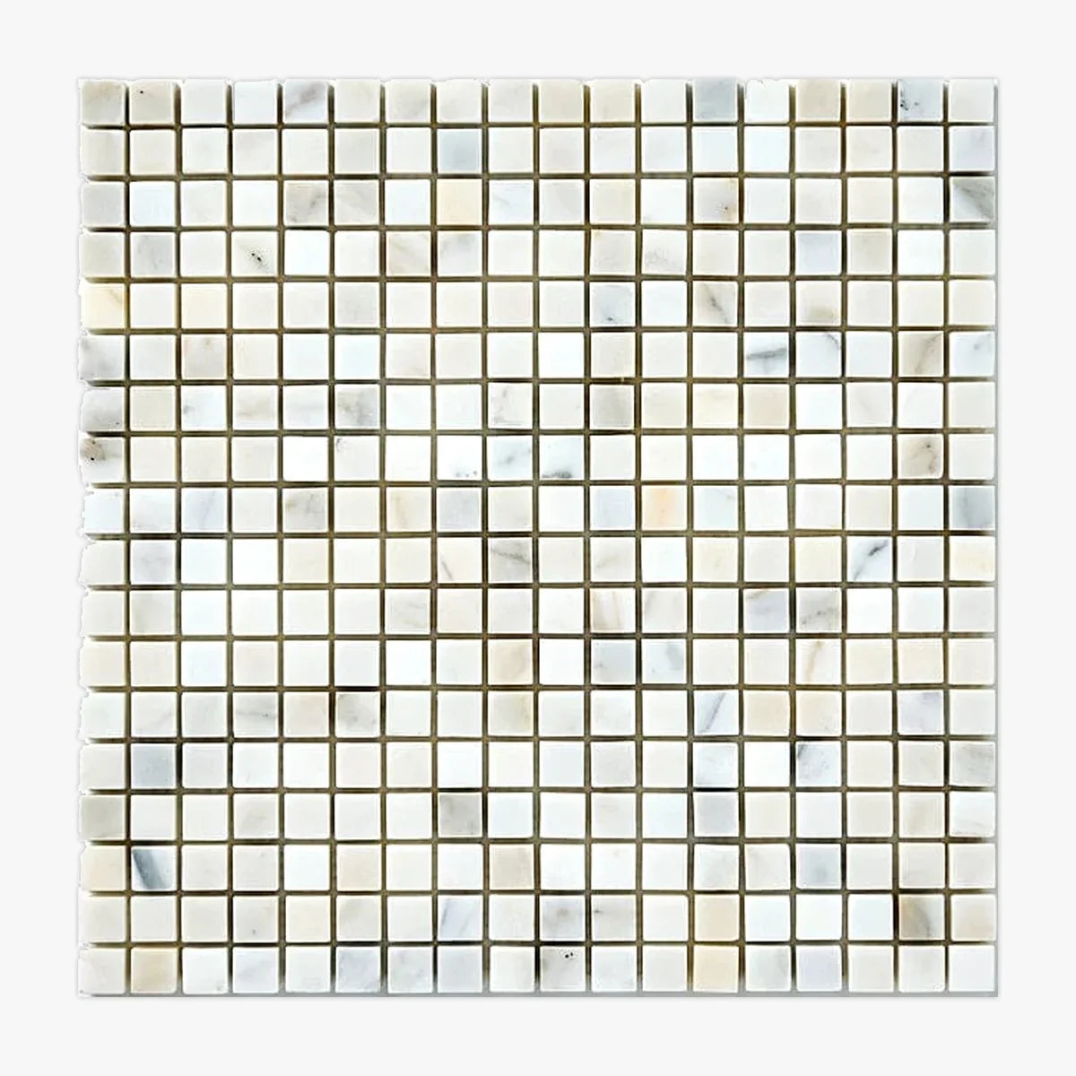 Calacatta Gold Polished Marble White mosaic, primary product image. Premium marble for floors and walls.