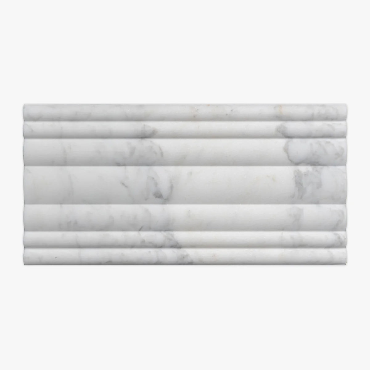 Calacatta Oliva Honed Marble White field tile, product image. Premium marble for walls.